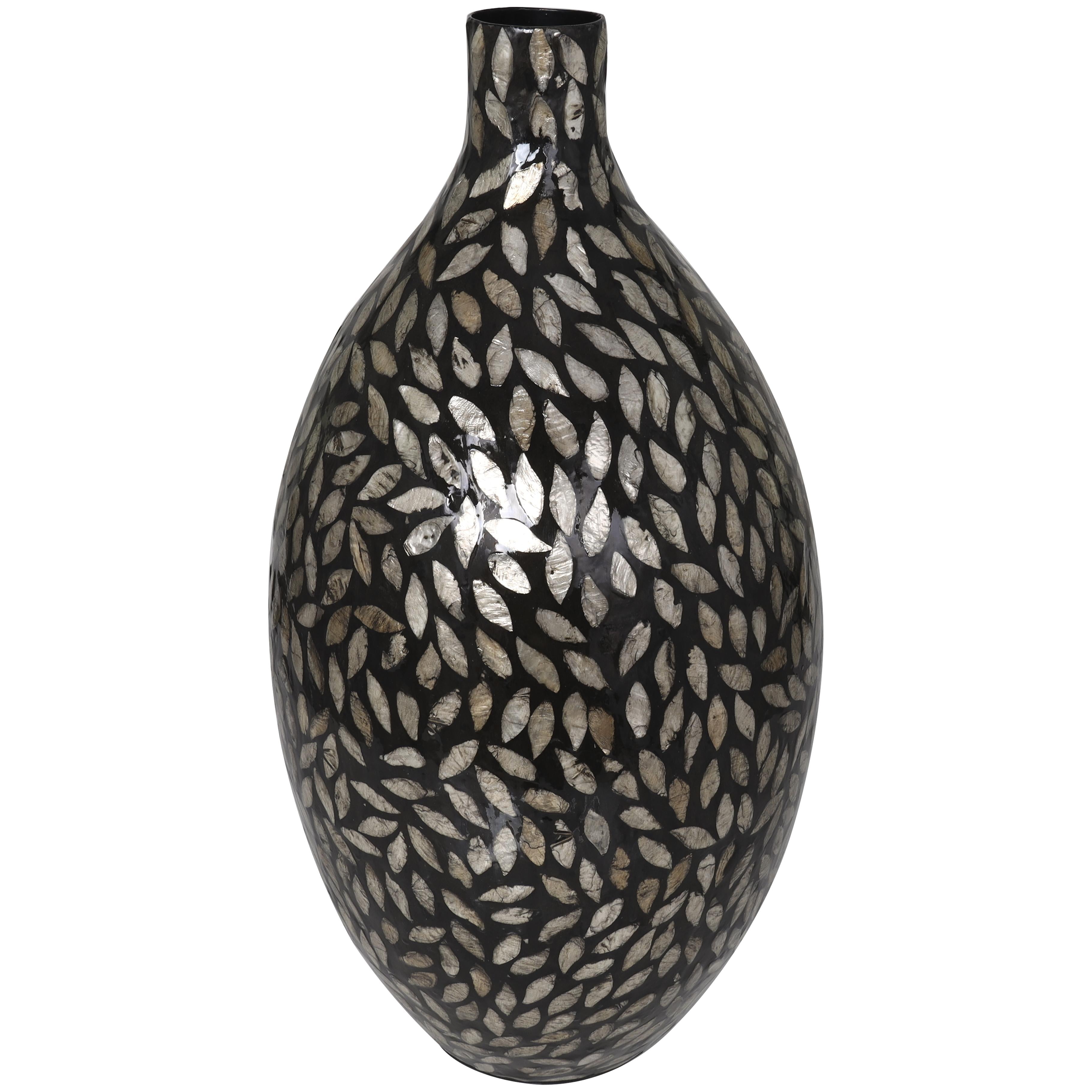 Mother of Pearl Shell Handmade Mosaic Inspired Decorative Vase