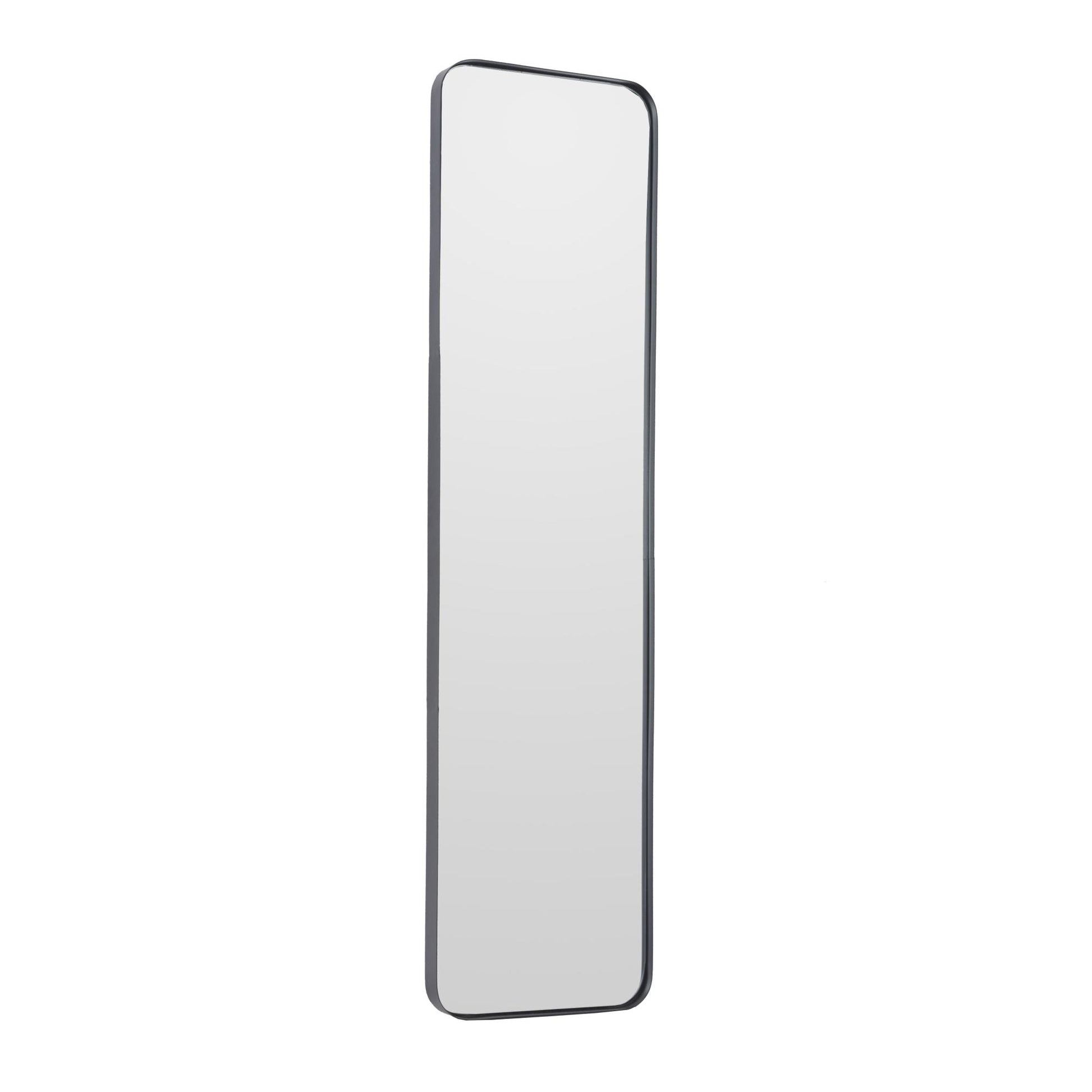 Metal Minimalistic Room Wall Mirror with Thin Frame 12" x 2" x 48"