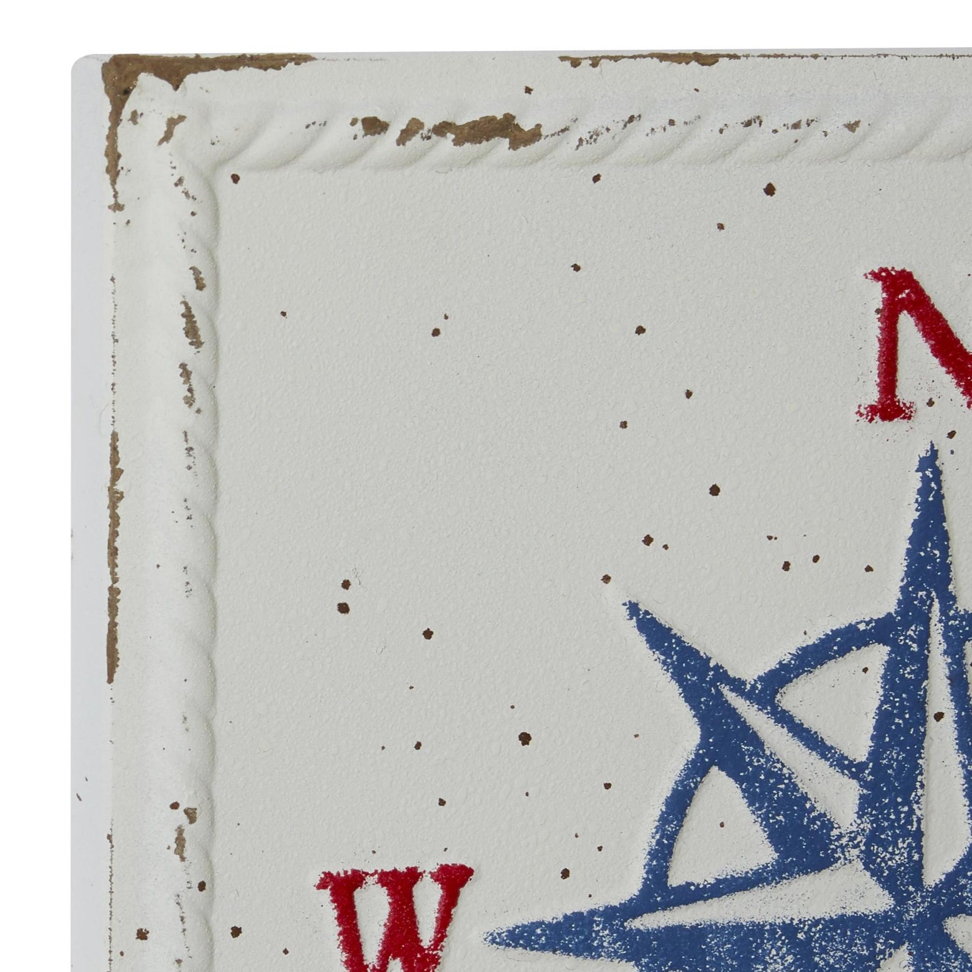 Set of 4 Sea Horse Metal Speckled Home Wall Decor with Starfish, Shell, and Coral Designs Set of 4 12"W, 12"H