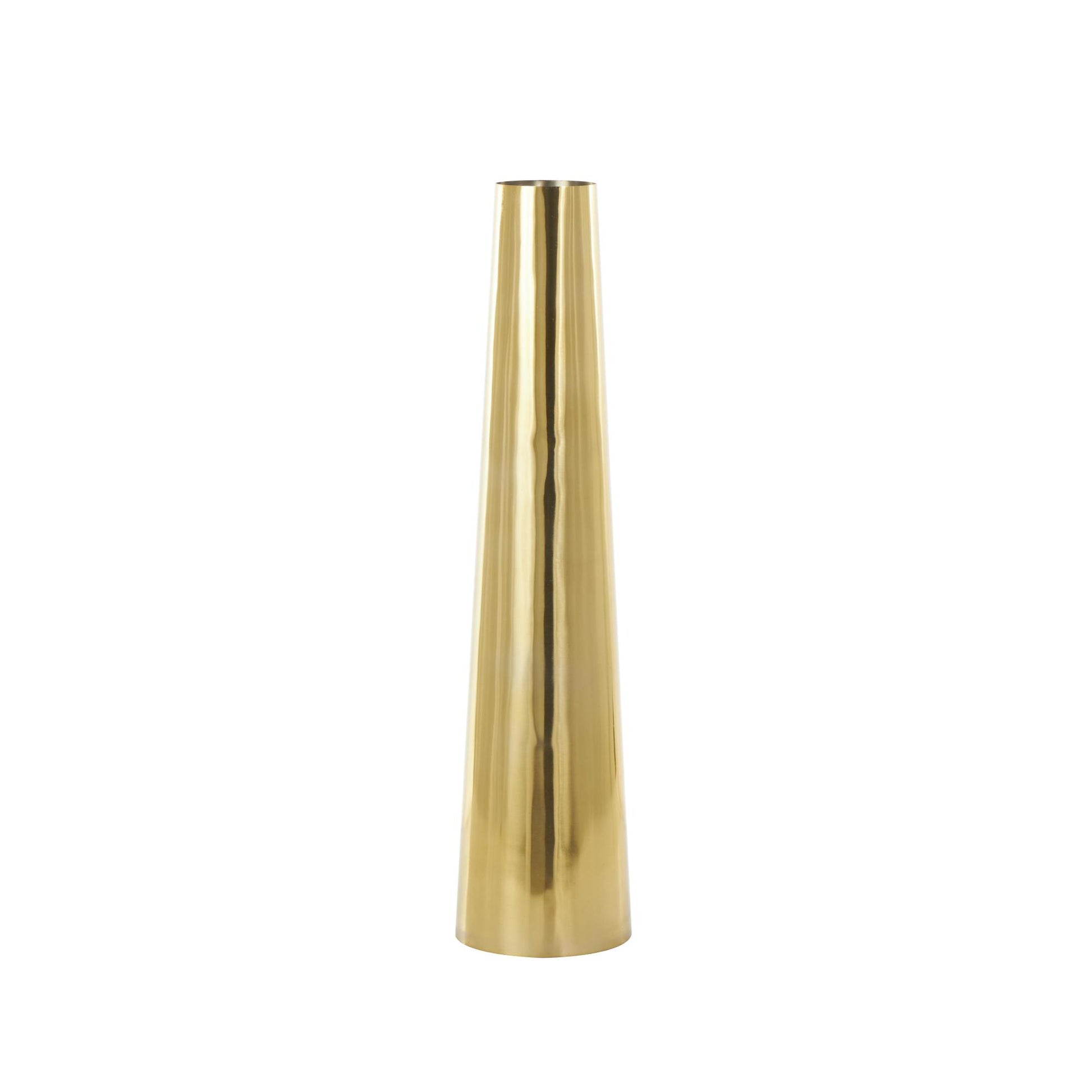 Aluminum Metal Decorative Vase 9" x 9" x 31"