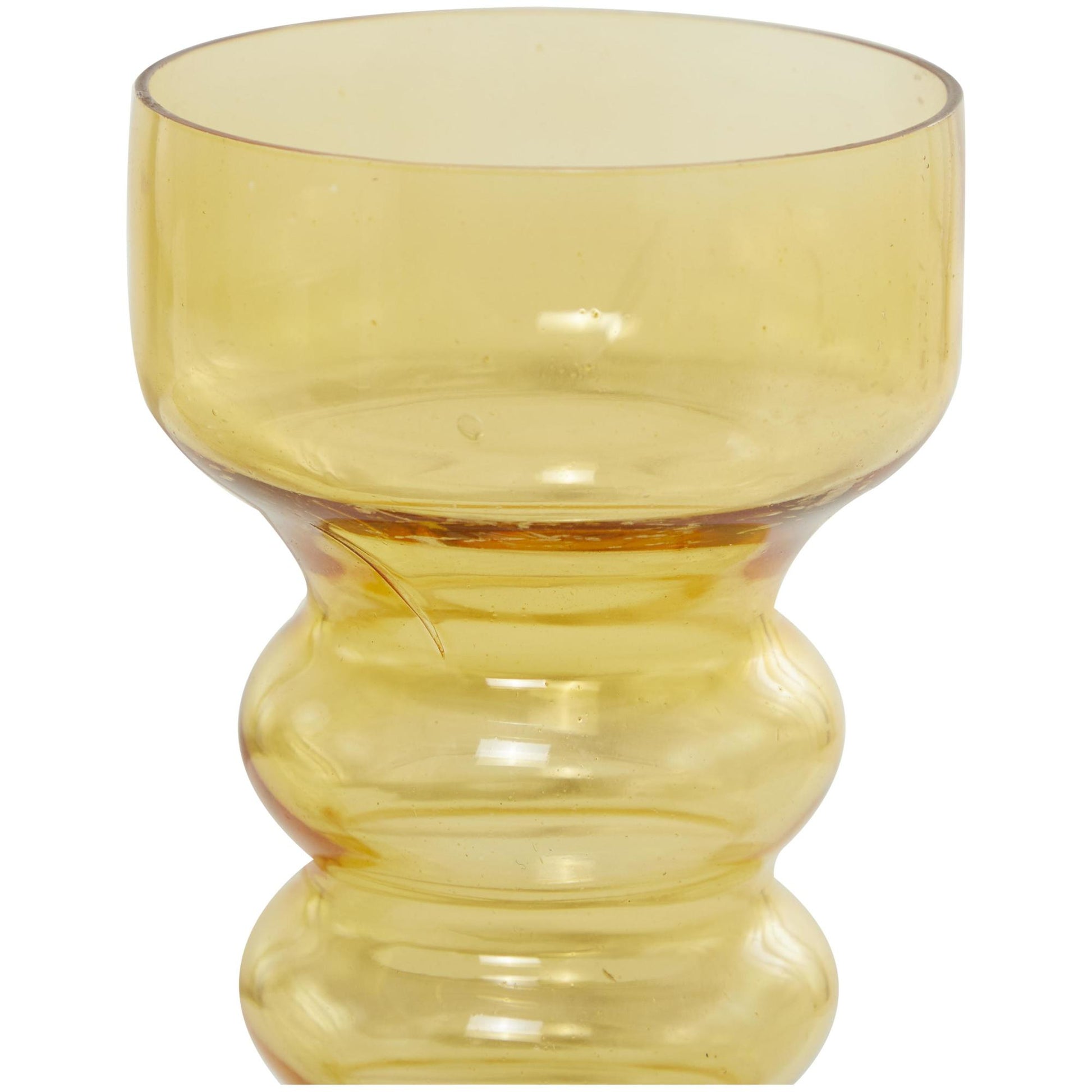 Set of 3 Glass Bubble Pillar Decorative Candle Holder