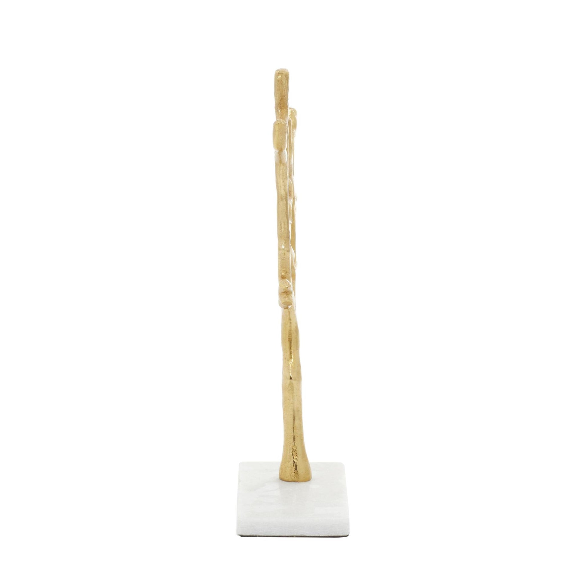 Tree Marble Display Jewelry Stand with Rectangular Base