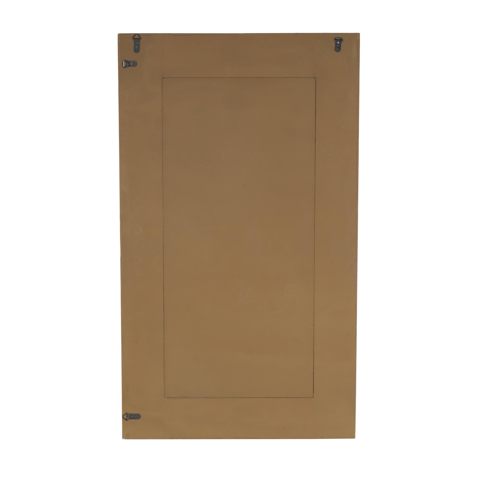 Brown Wood Room Floor Mirror with Natural Wood Grains