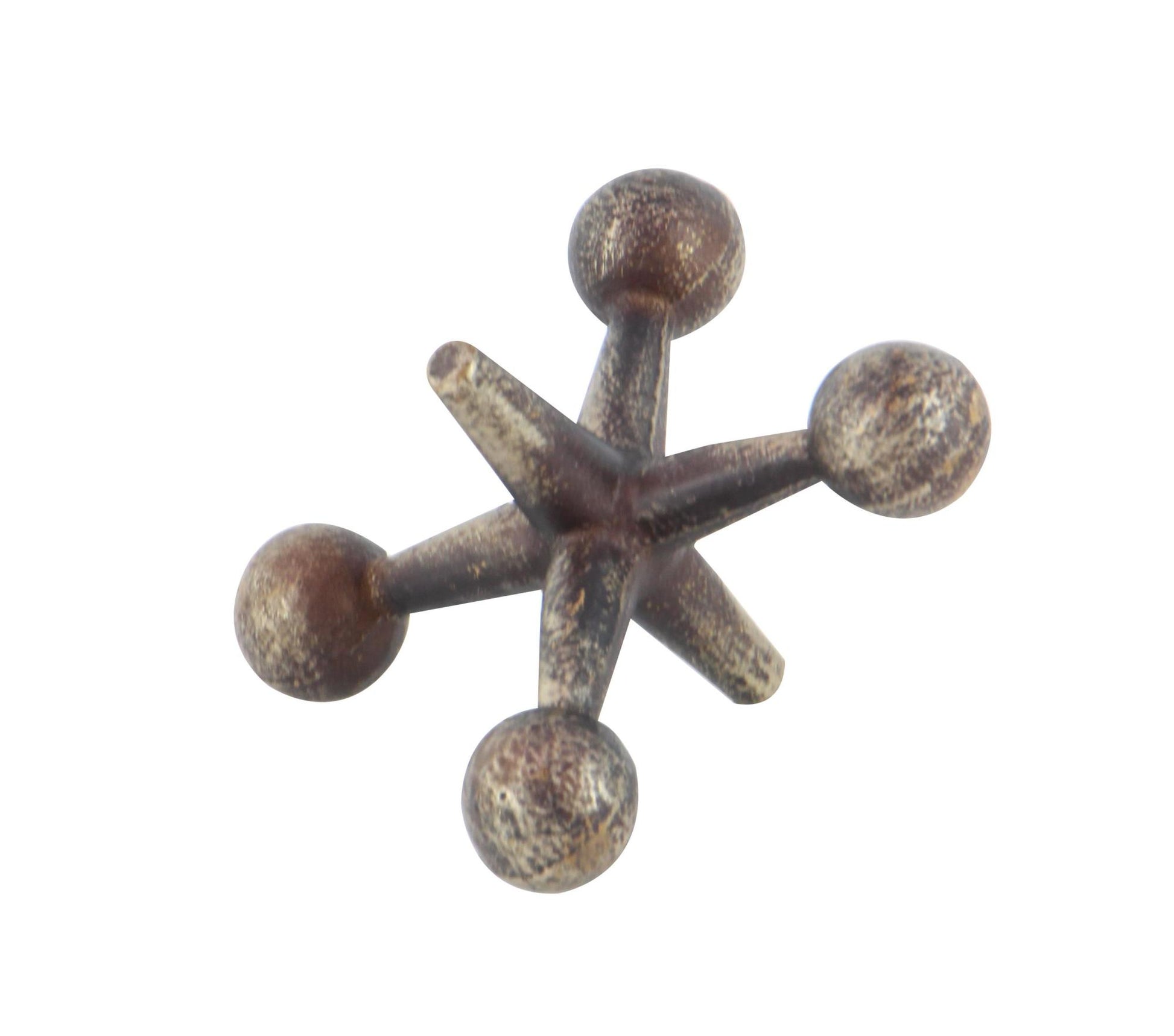 Set of 3 Jack Metal Decorative Sculpture Set of 3 5", 7", 9"W
