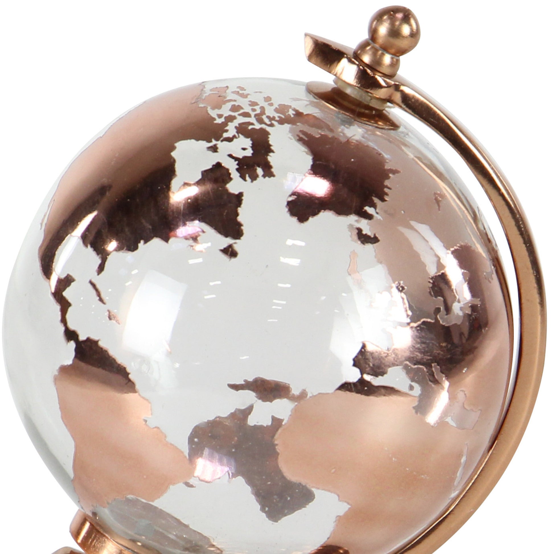 World Map Aluminum Metal Educational/Geographic Earth Globe with Tiered Base