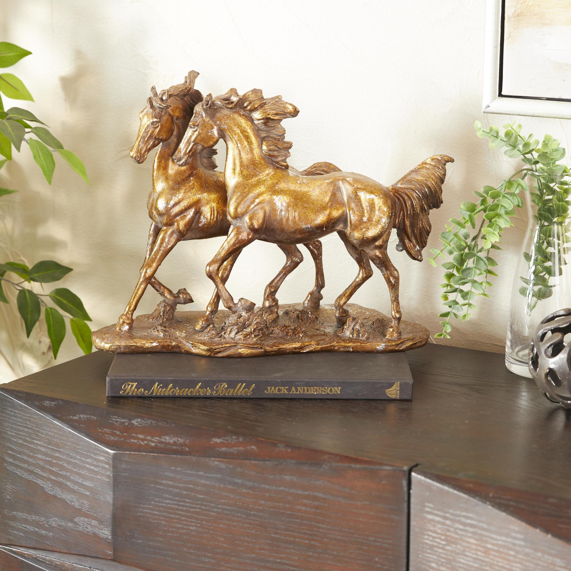 Horse Bronze Polystone Decorative Sculpture
