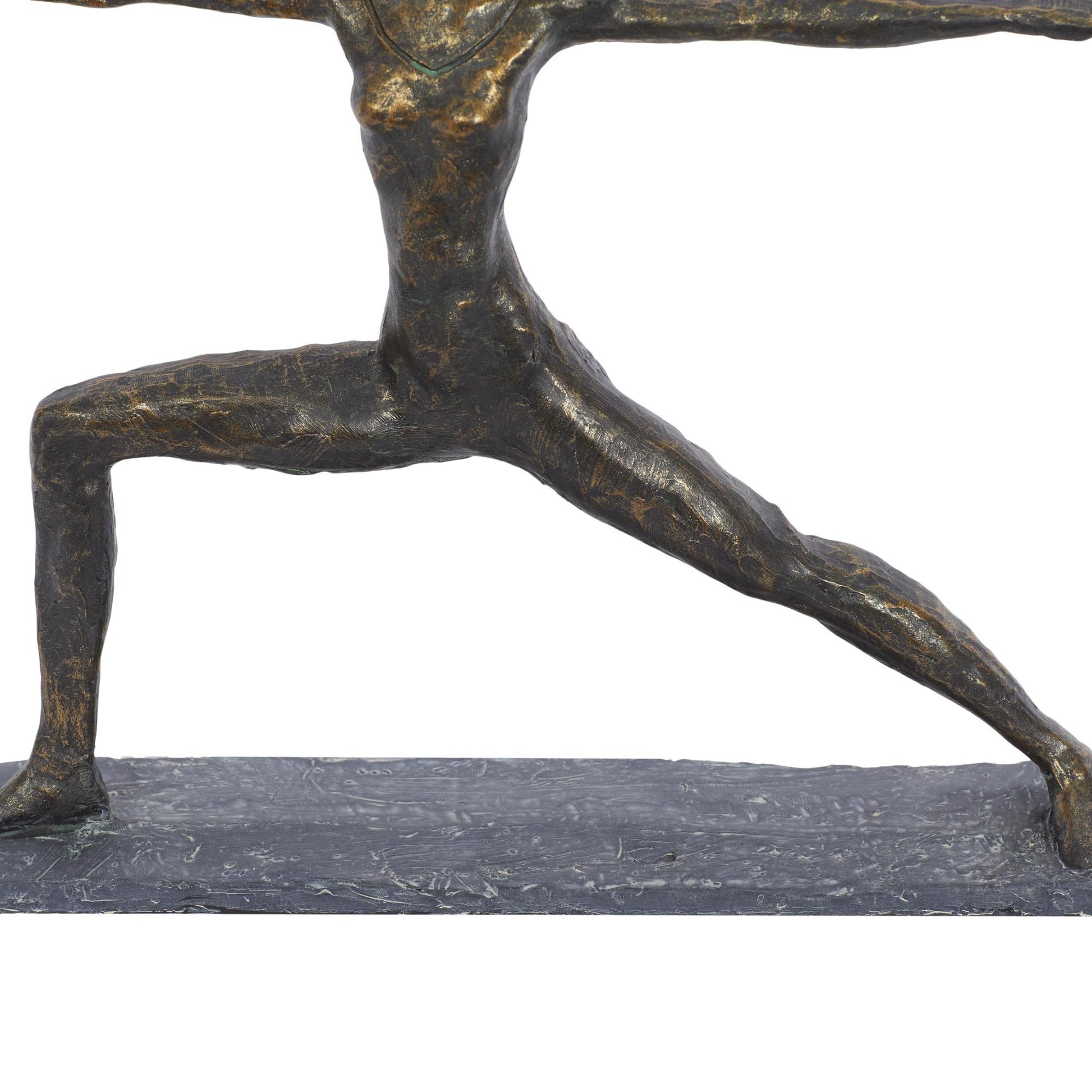 Yoga Brass Polystone Decorative Sculpture
