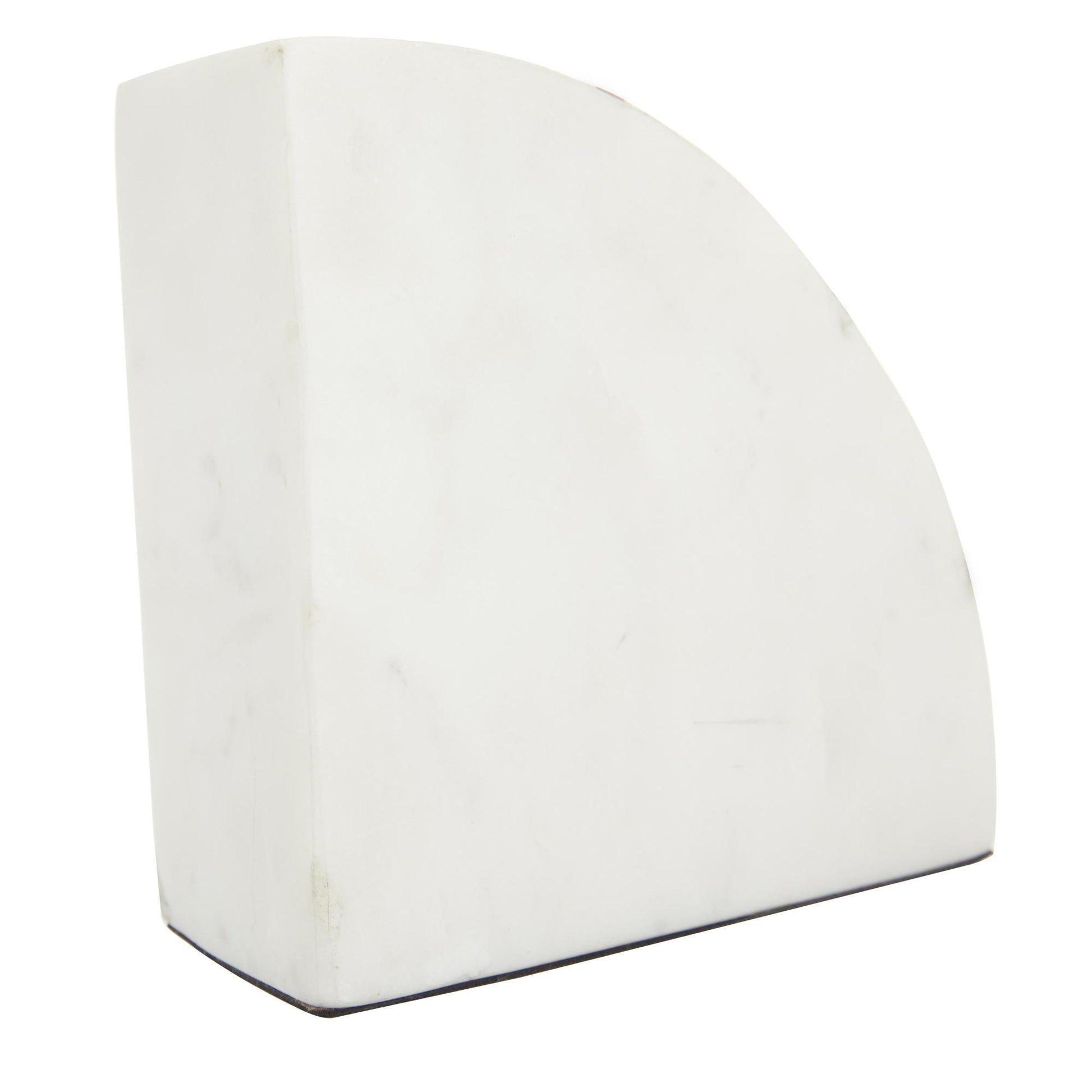 CosmoLiving by Cosmopolitan Set of 2 Geometric Marble 9 lbs Decorative Bookends with Gold Inlay