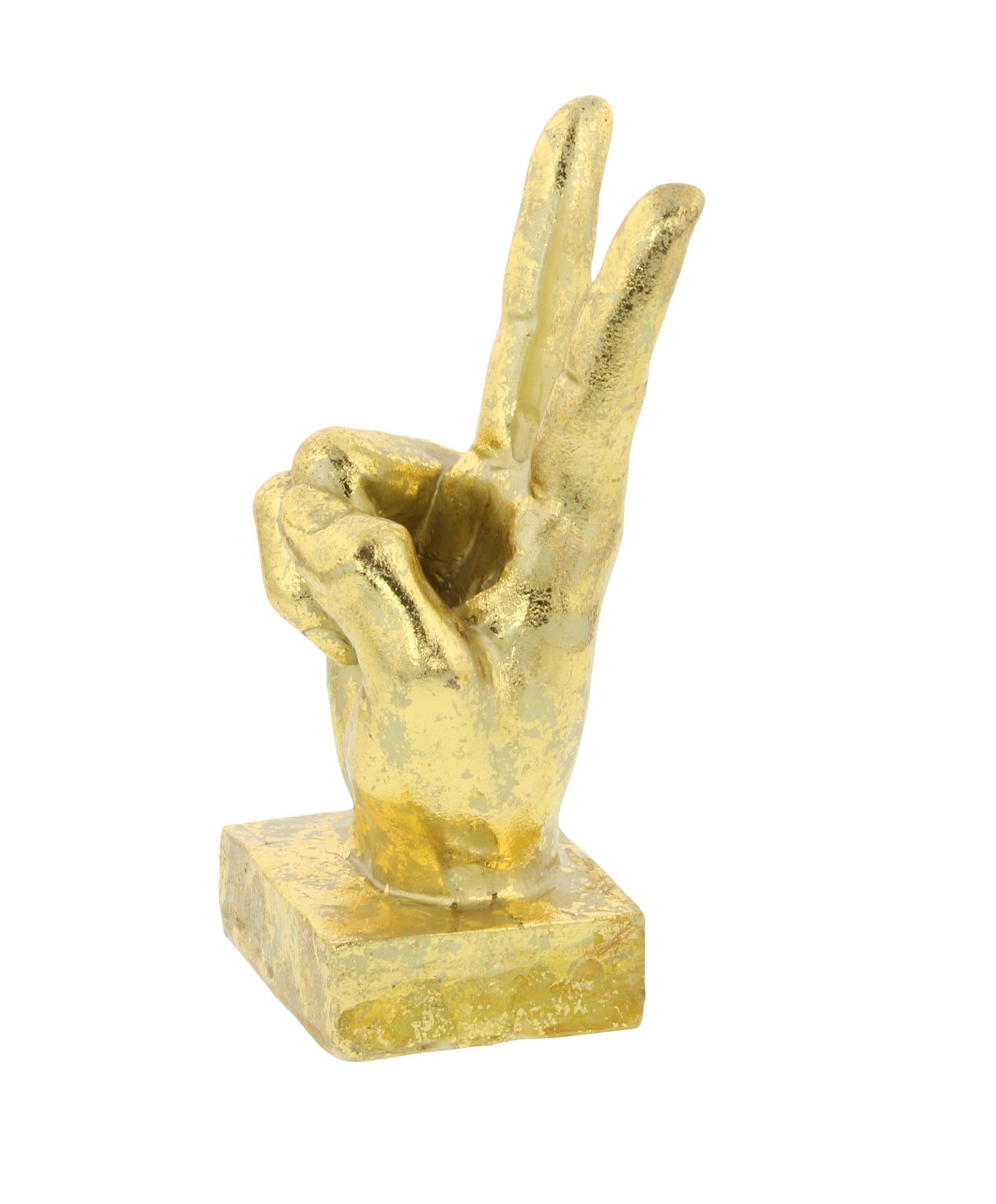 CosmoLiving by Cosmopolitan Set of 3 Hands Polystone Decorative Sculpture