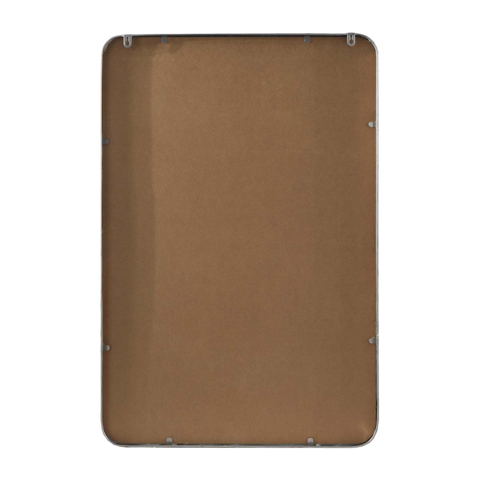 Gold Metal Rectangular Beaded Room Wall Mirror