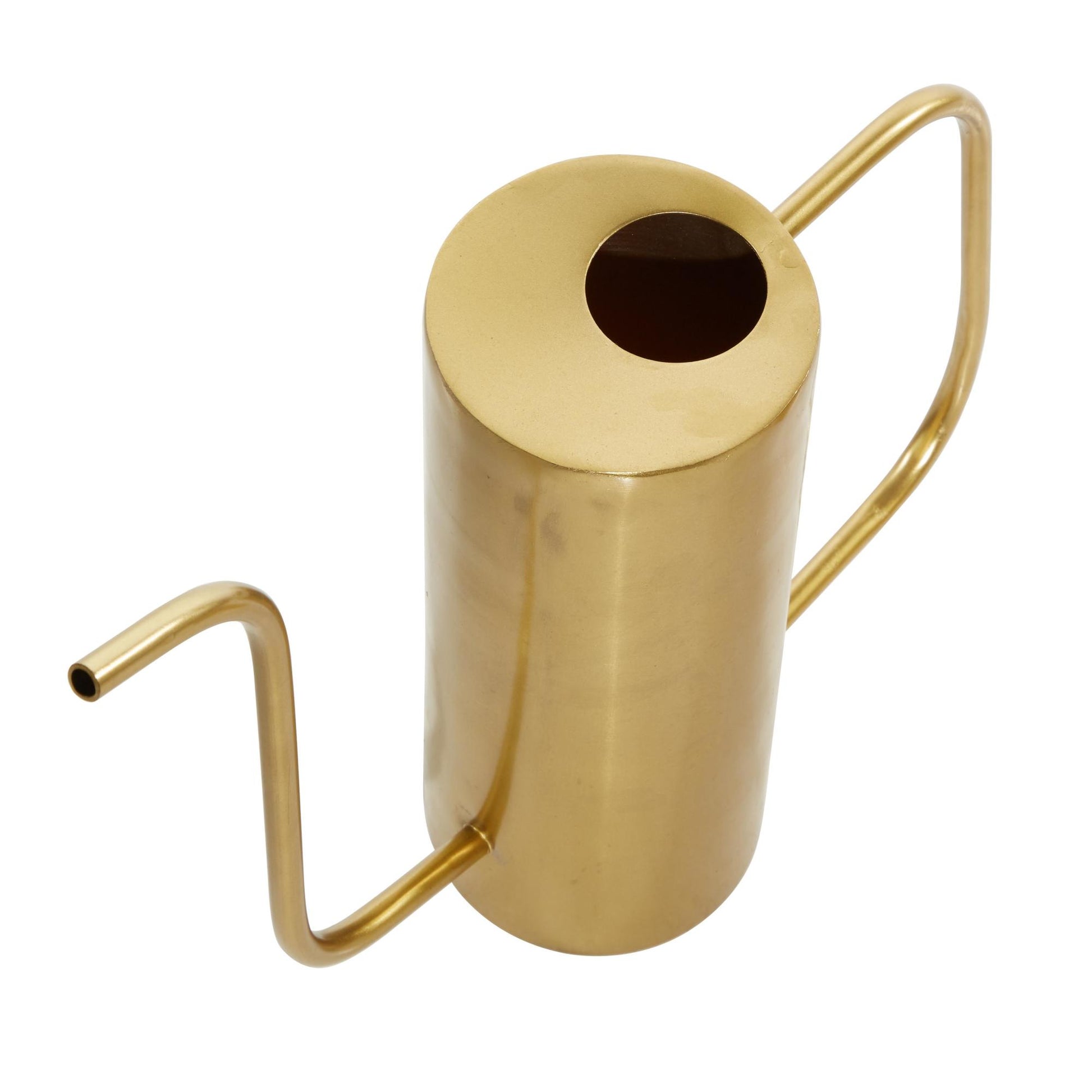 Set of 3 Watering Can Gold Metal Indoor Outdoor Planter
