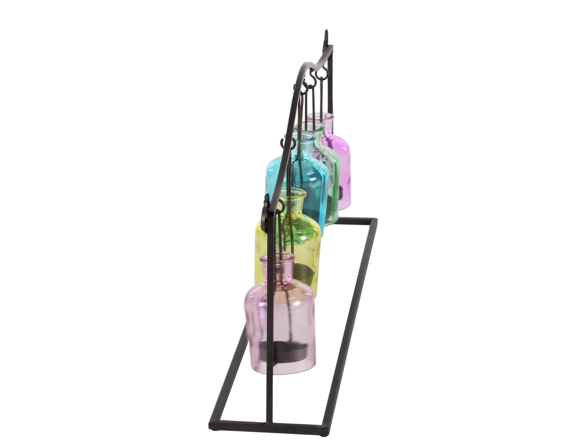 Metal Hanging Bottle Decorative Indoor Outdoor Candle Lantern