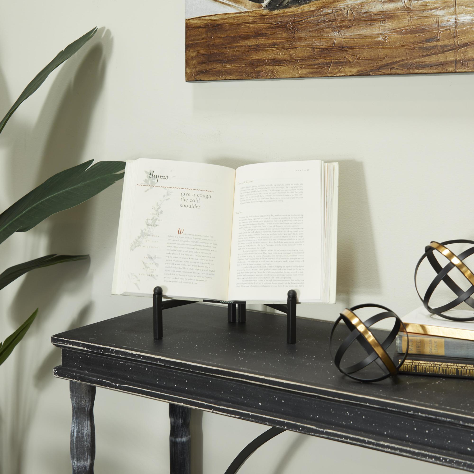 Black Metal Display Easel with Foldable Stand