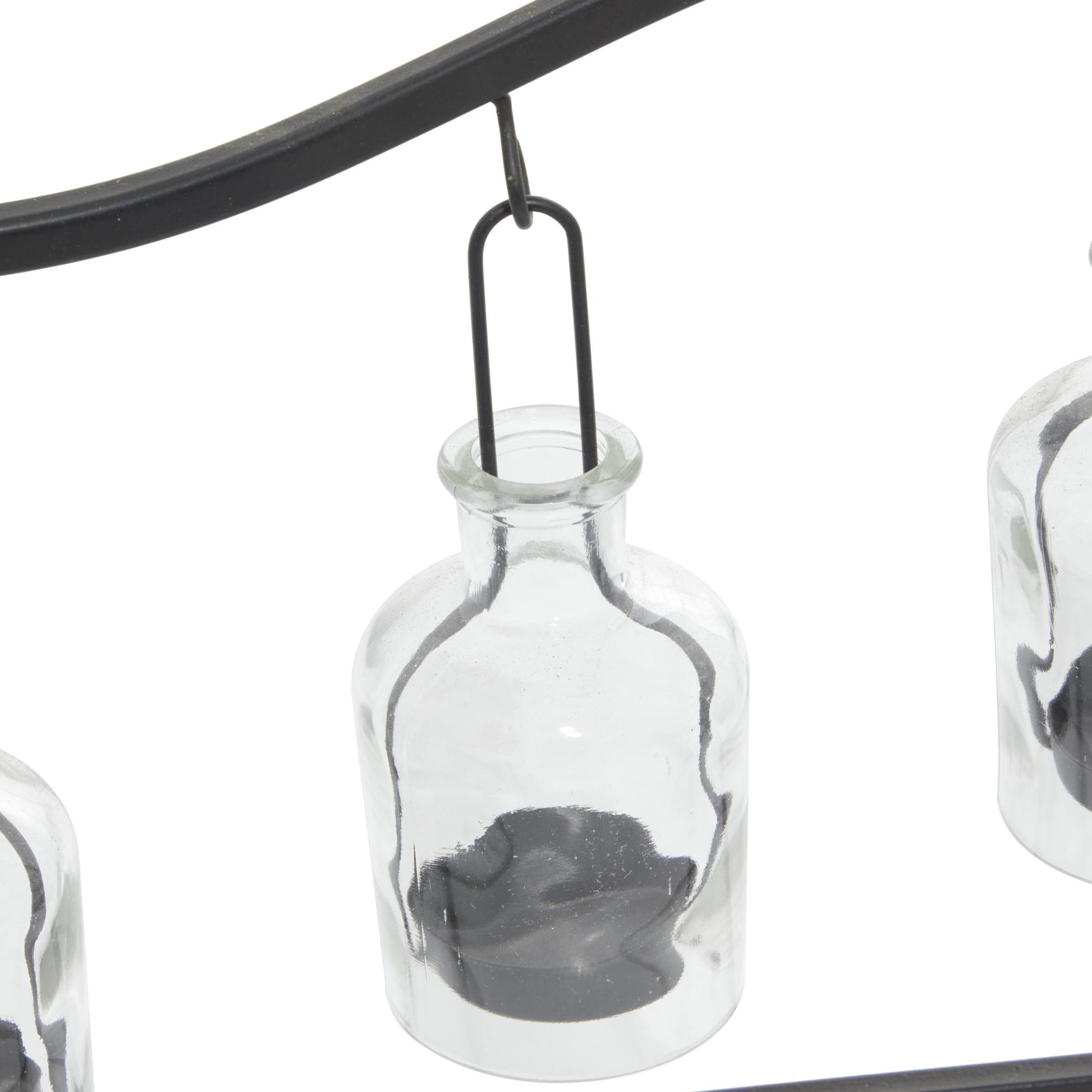 Metal Hanging Bottle Decorative Indoor Outdoor Candle Lantern