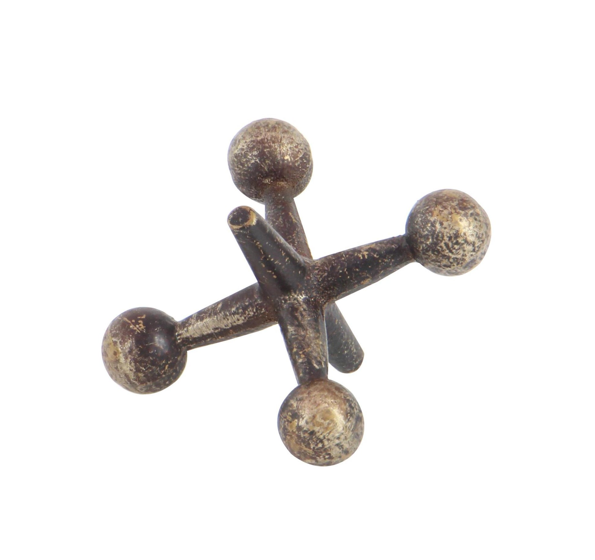 Set of 3 Jack Metal Decorative Sculpture Set of 3 5", 7", 9"W