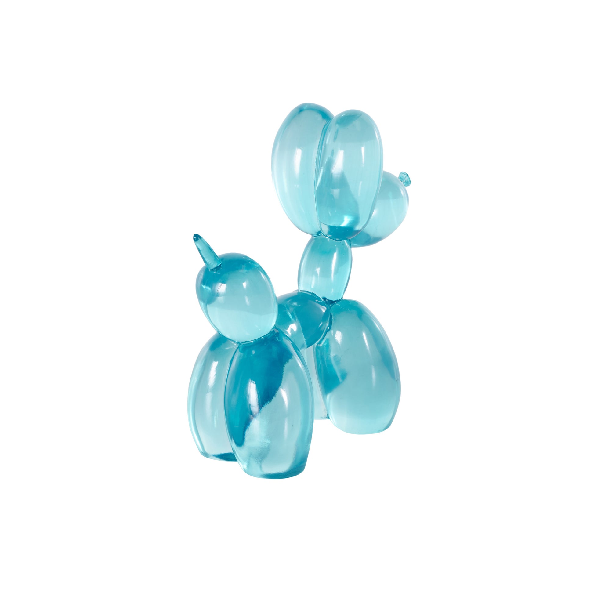 Dog Resin Tinted Balloon Decorative Sculpture