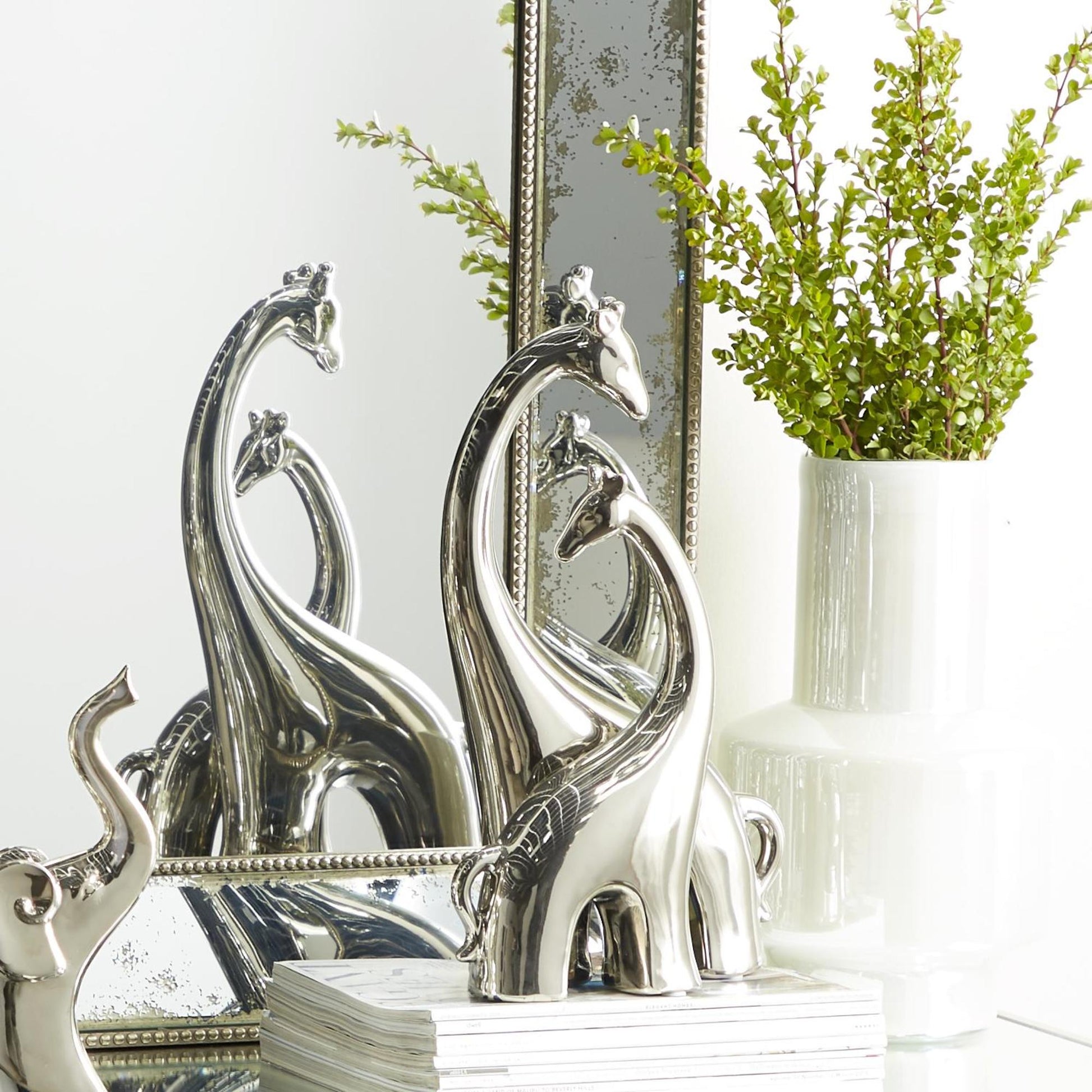Giraffe Ceramic Decorative Sculpture