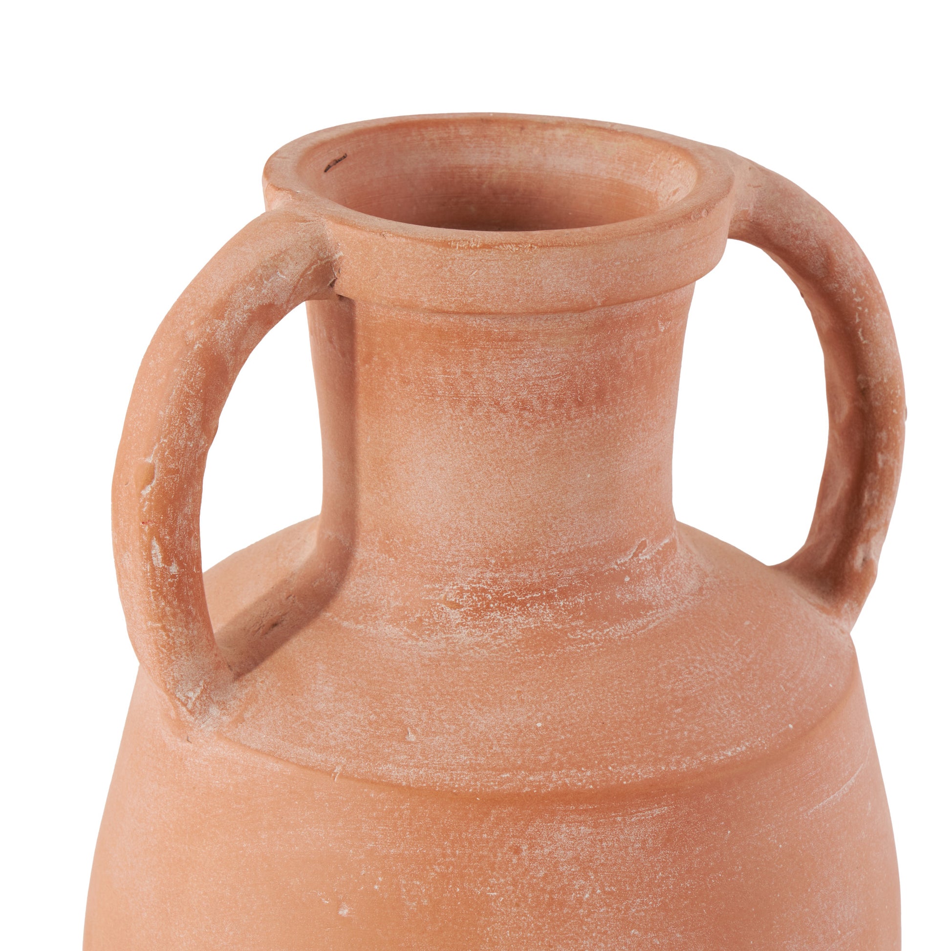 Pink Ceramic Terracotta Jug Decorative Vase with Handles