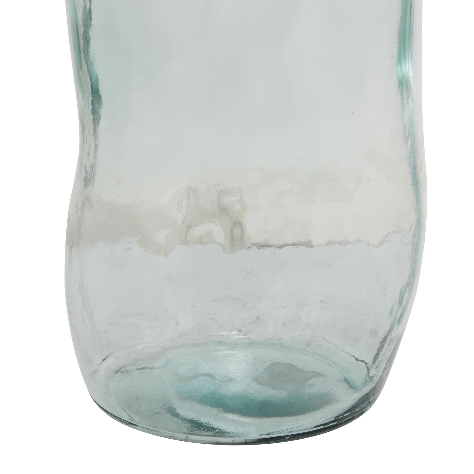 Abstract Recycled Glass Handmade Spanish Bottleneck Decorative Vase