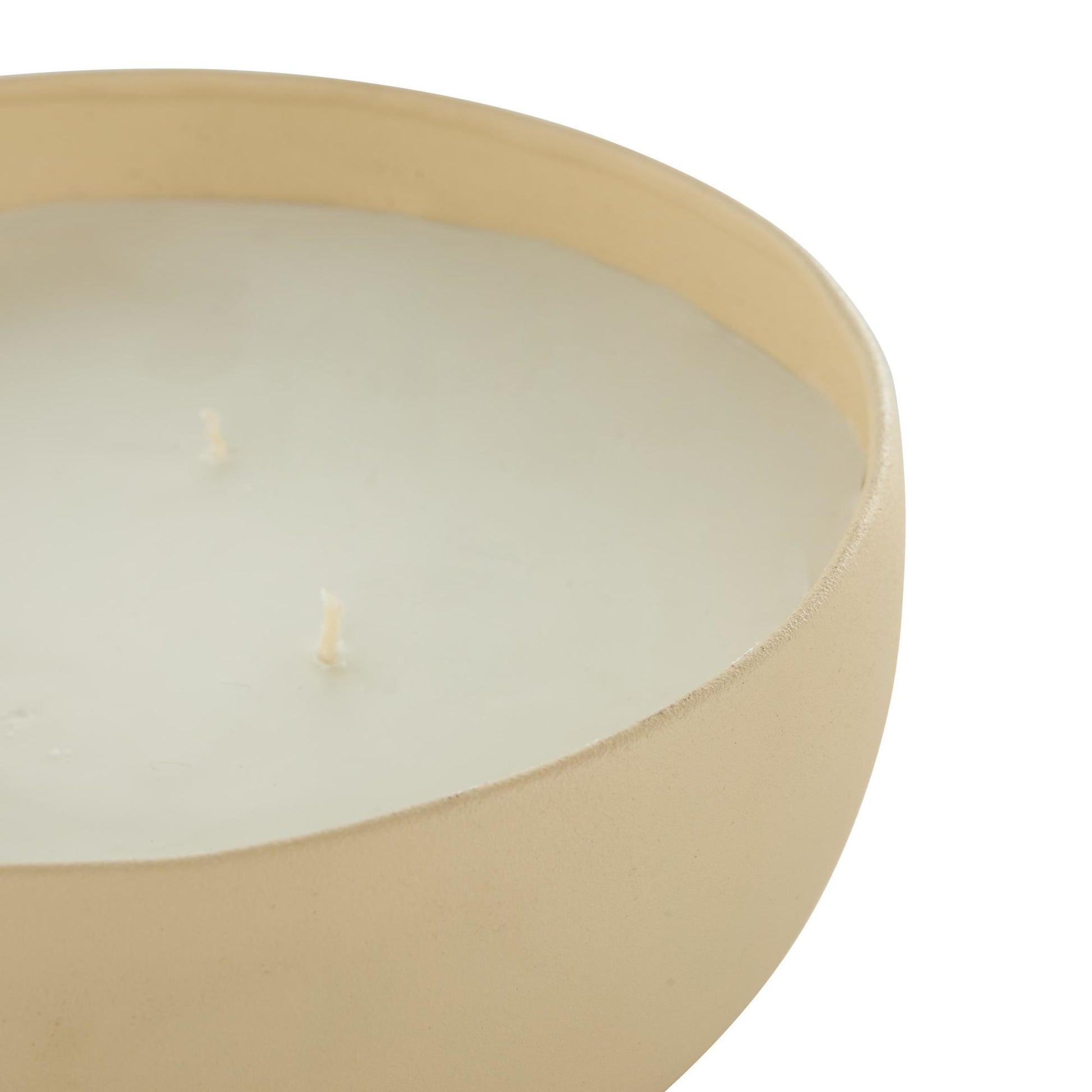 Metal Tangerine Splash Scented Textured 34oz 4 Wick Decorative Candle with White Wax
