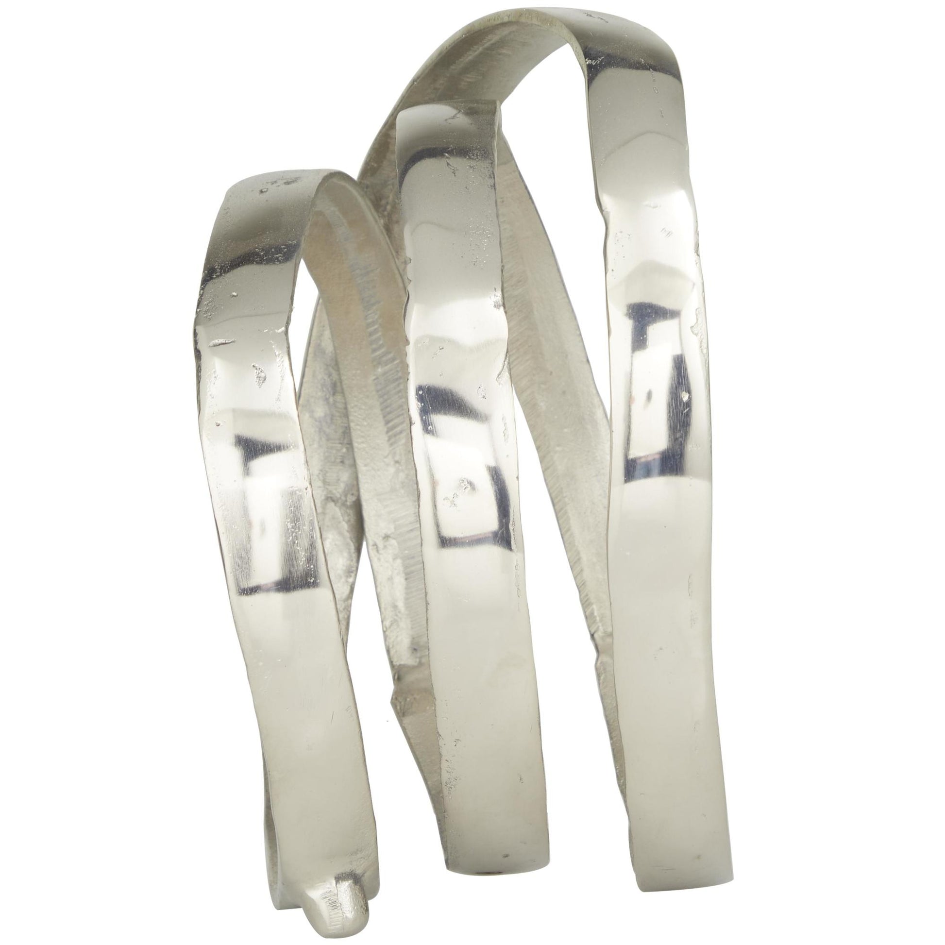 Abstract Aluminum Metal Looped Decorative Sculpture