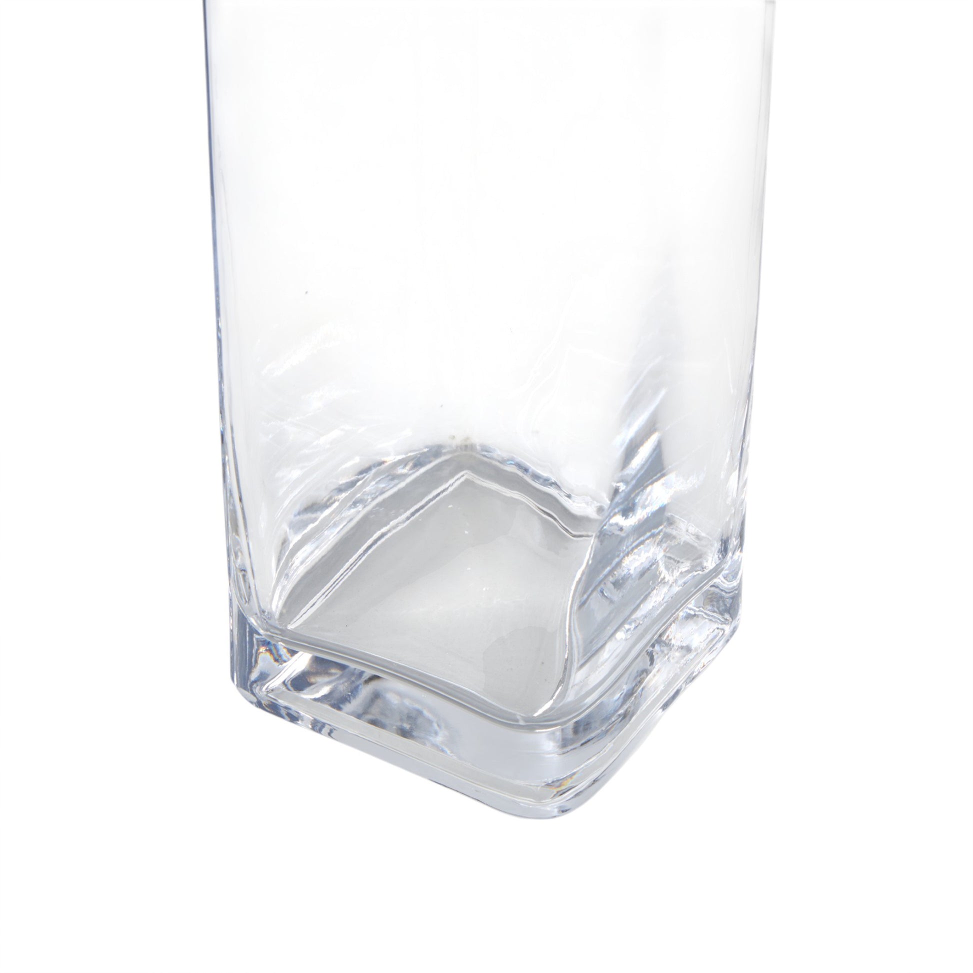 Clear Glass Tall Decorative Vase