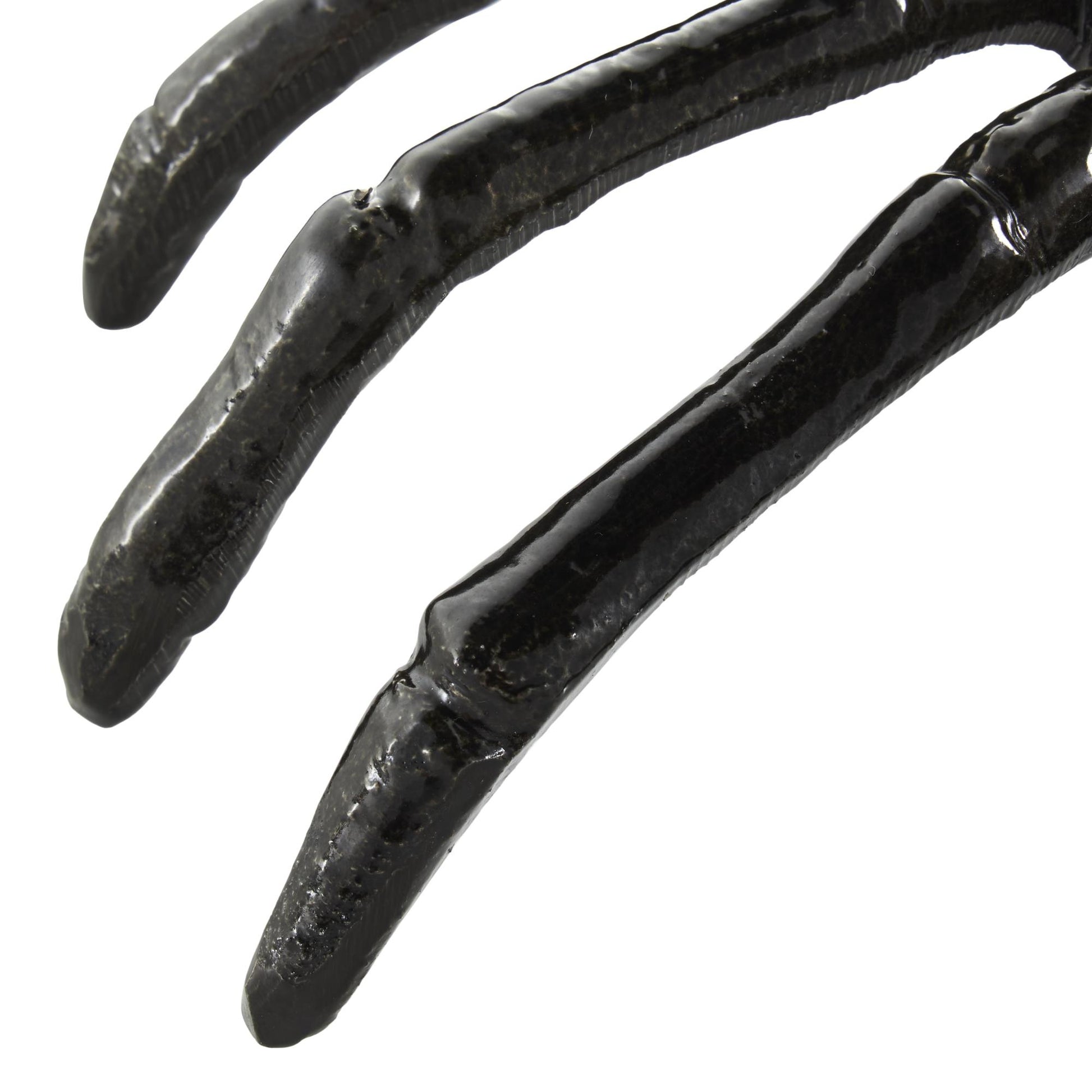 Set of 2 Crab Black Aluminum Metal Decorative Sculpture