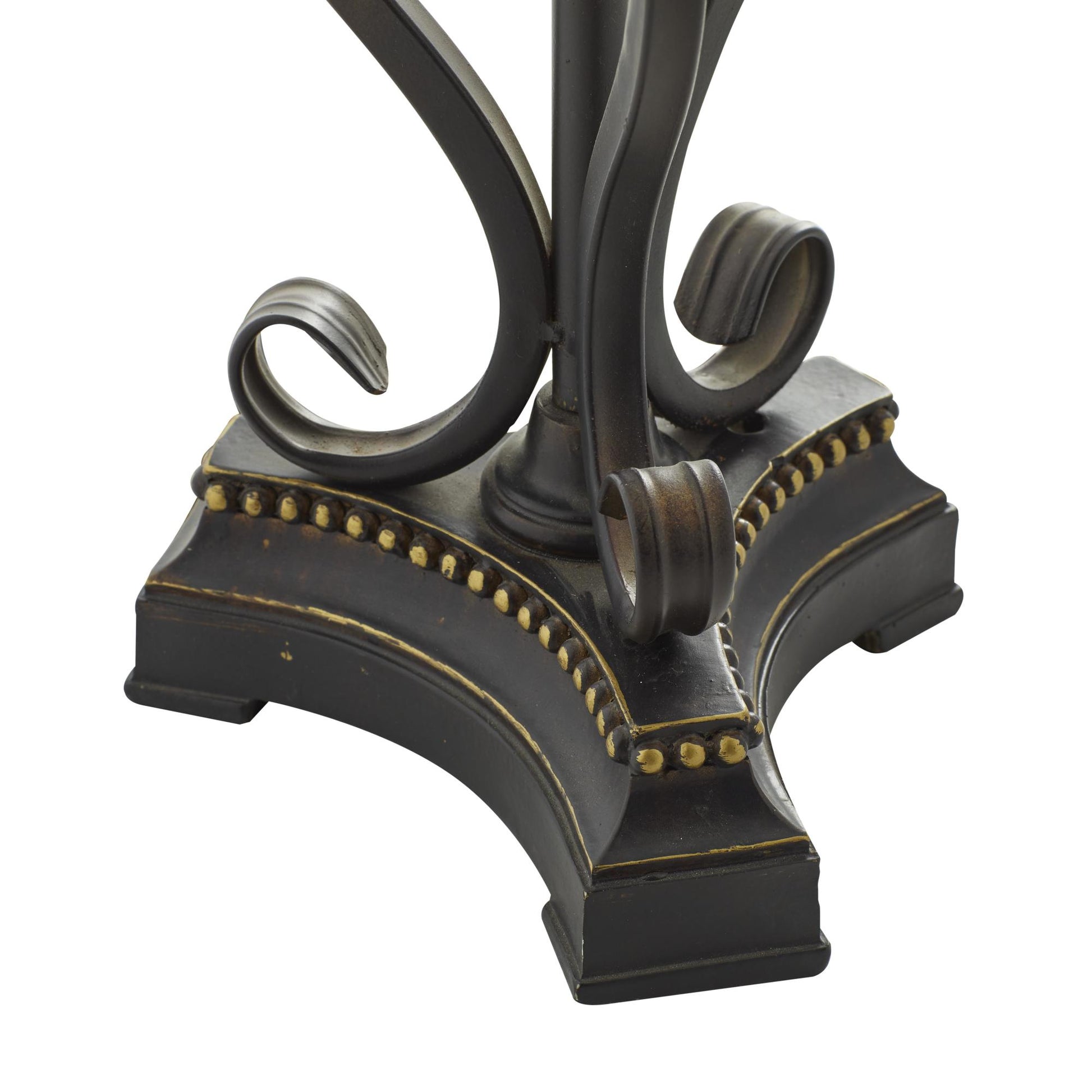 Set of 2 Scroll Brown Metal Room Uplight