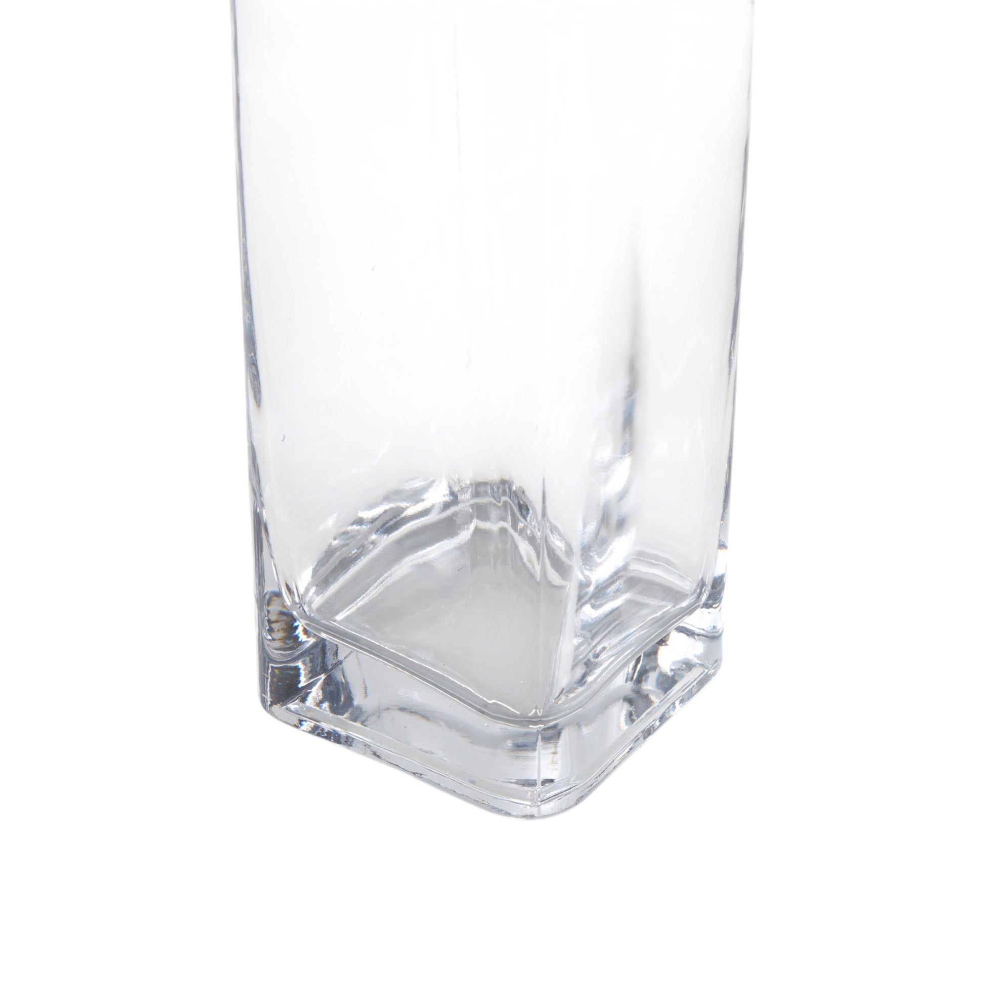Clear Glass Tall Decorative Vase