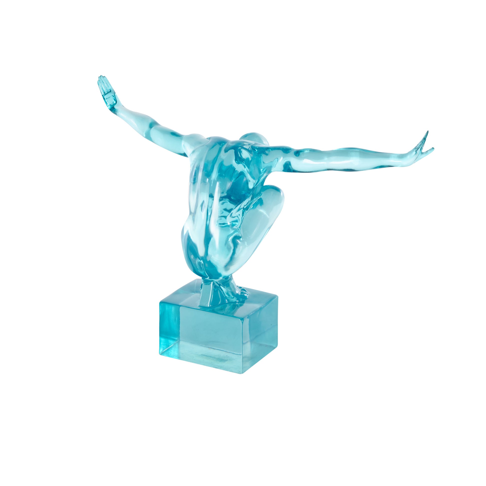 People Resin Tinted Posing Decorative Sculpture