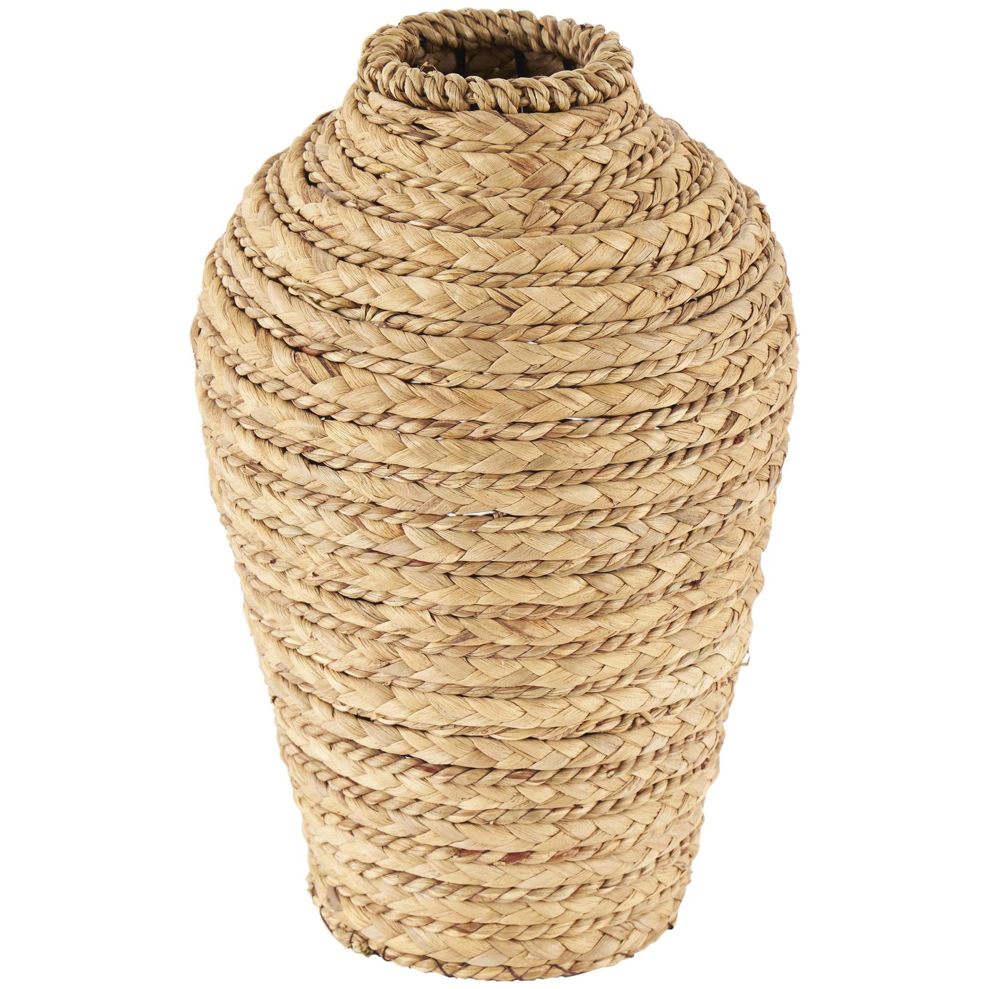 Brown Seagrass Handmade Braided Decorative Vase