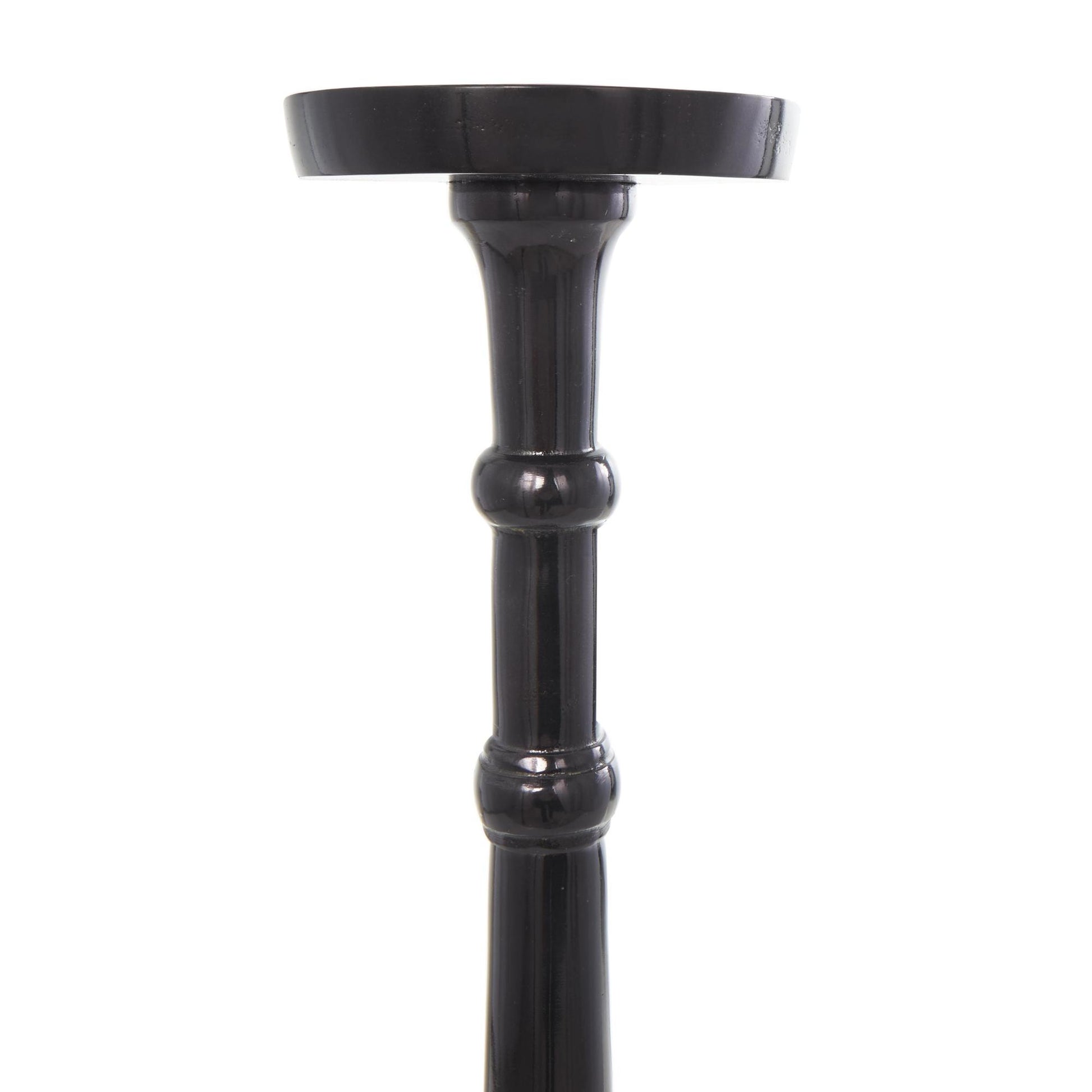 Set of 2 Aluminum Metal Tall Floor Decorative Candle Holder