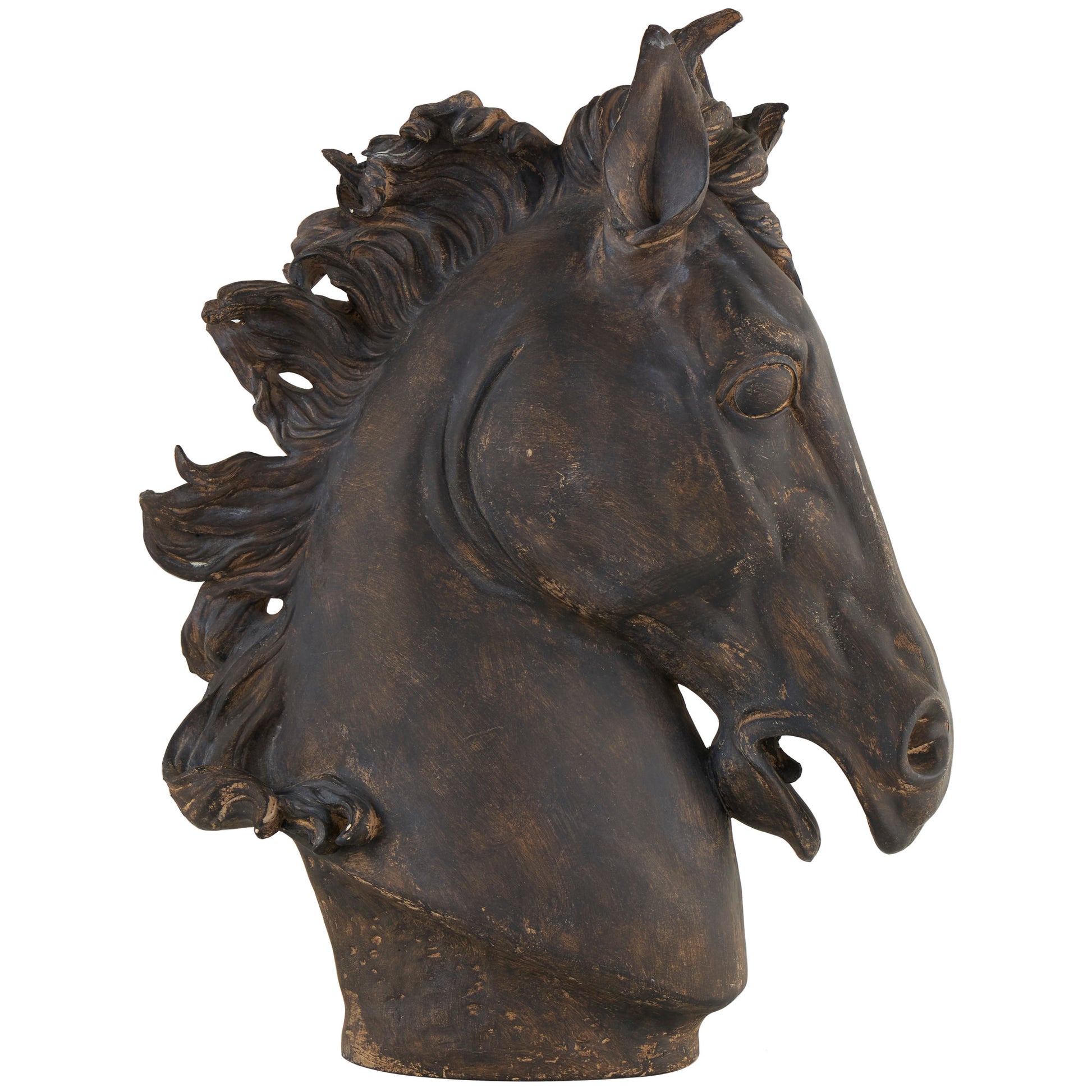 Horse Brown Polystone Decorative Sculpture