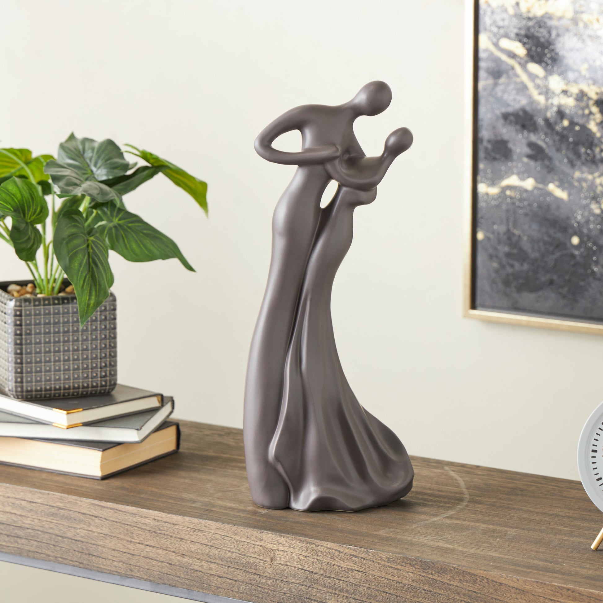 People Ceramic Dancing Decorative Sculpture
