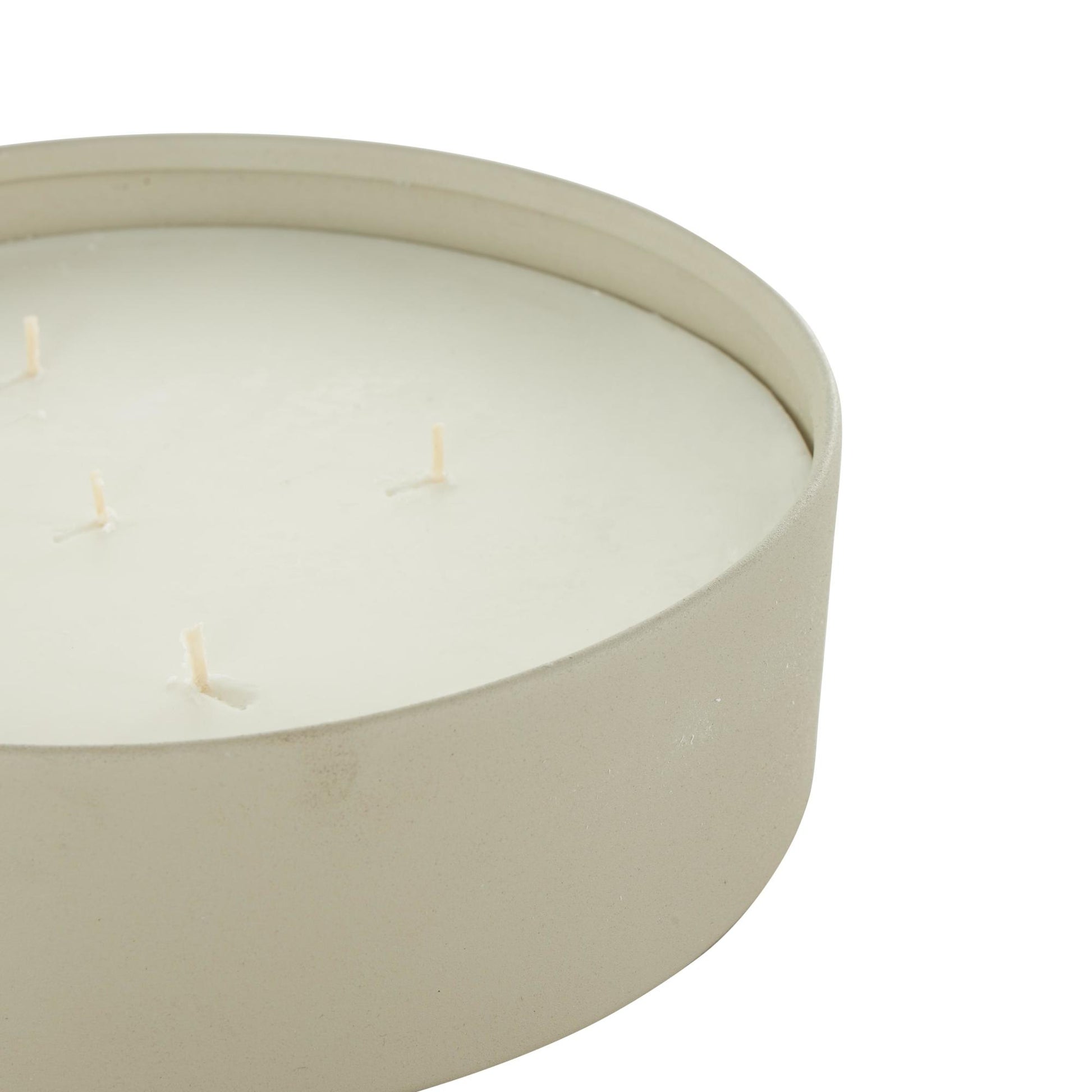 Metal Pink Blush & Poppy Scented Textured 59oz 5 Wick Decorative Candle with White Wax