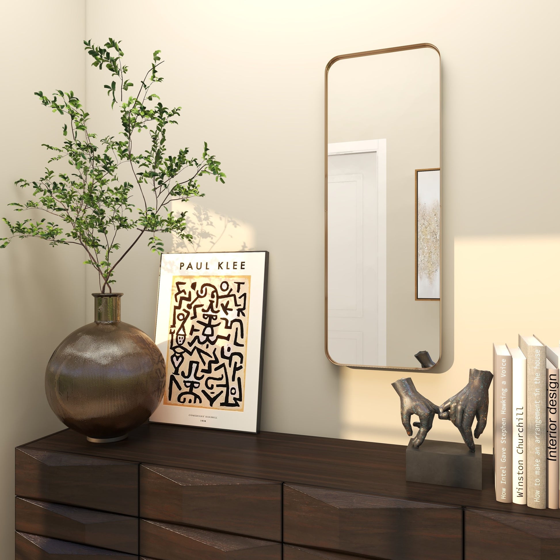 Metal Room Wall Mirror with Thin Frame