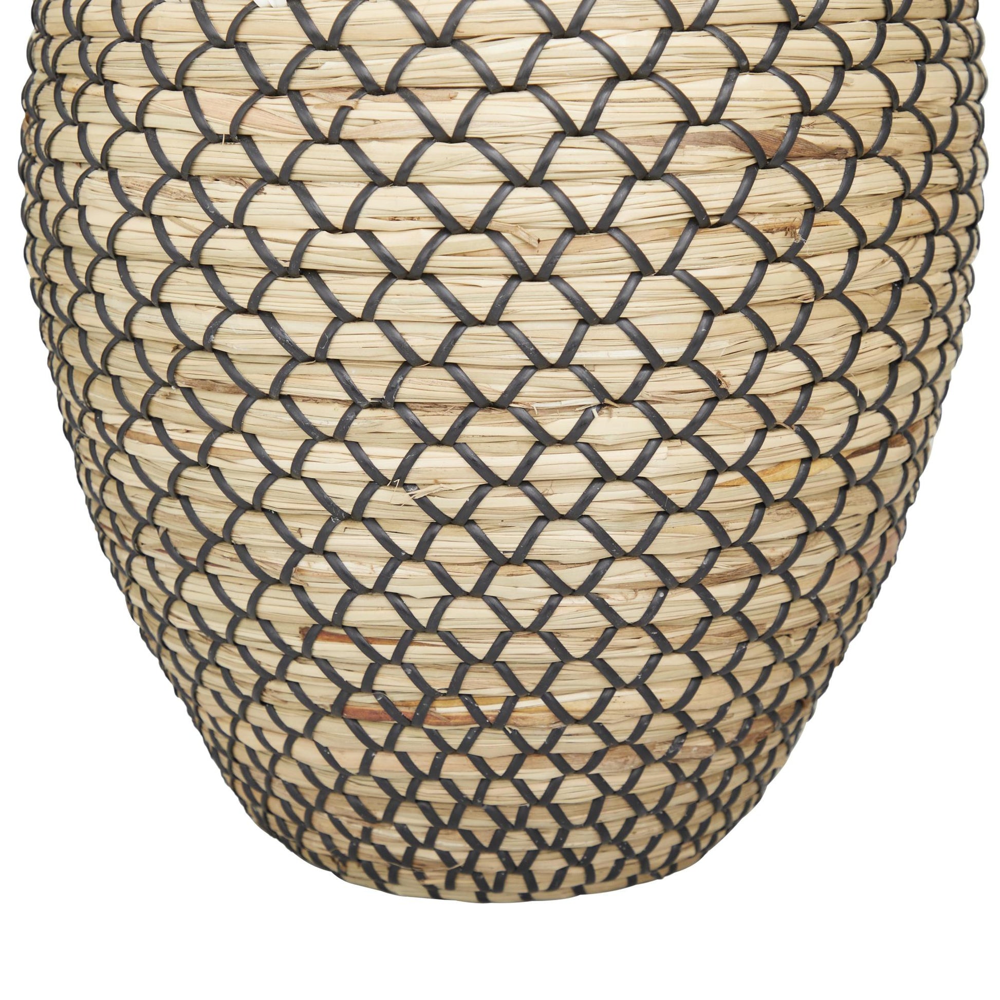Brown Seagrass Handmade Tall Woven Floor Decorative Vase
