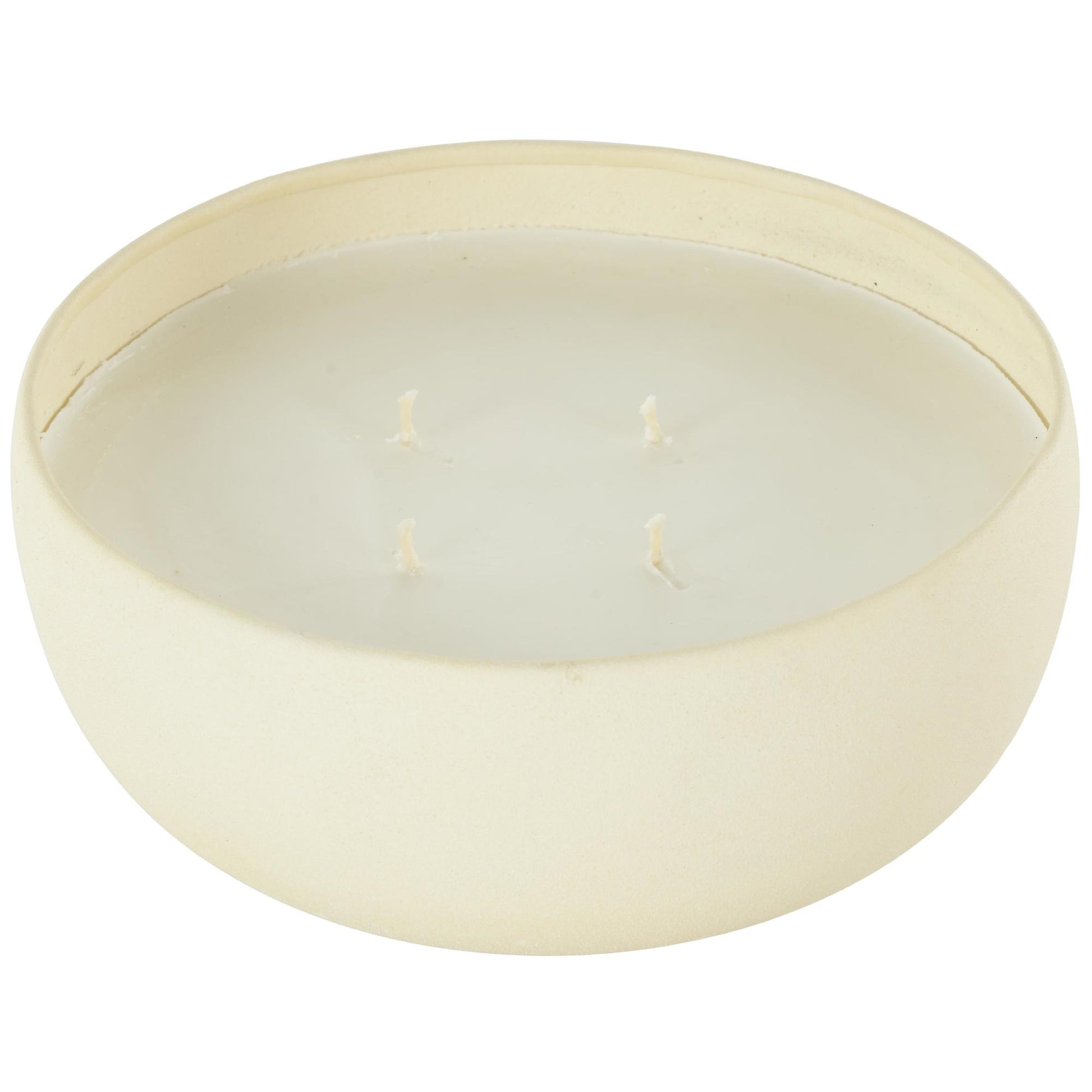 Metal Tangerine Splash Scented Textured 34oz 4 Wick Decorative Candle with White Wax