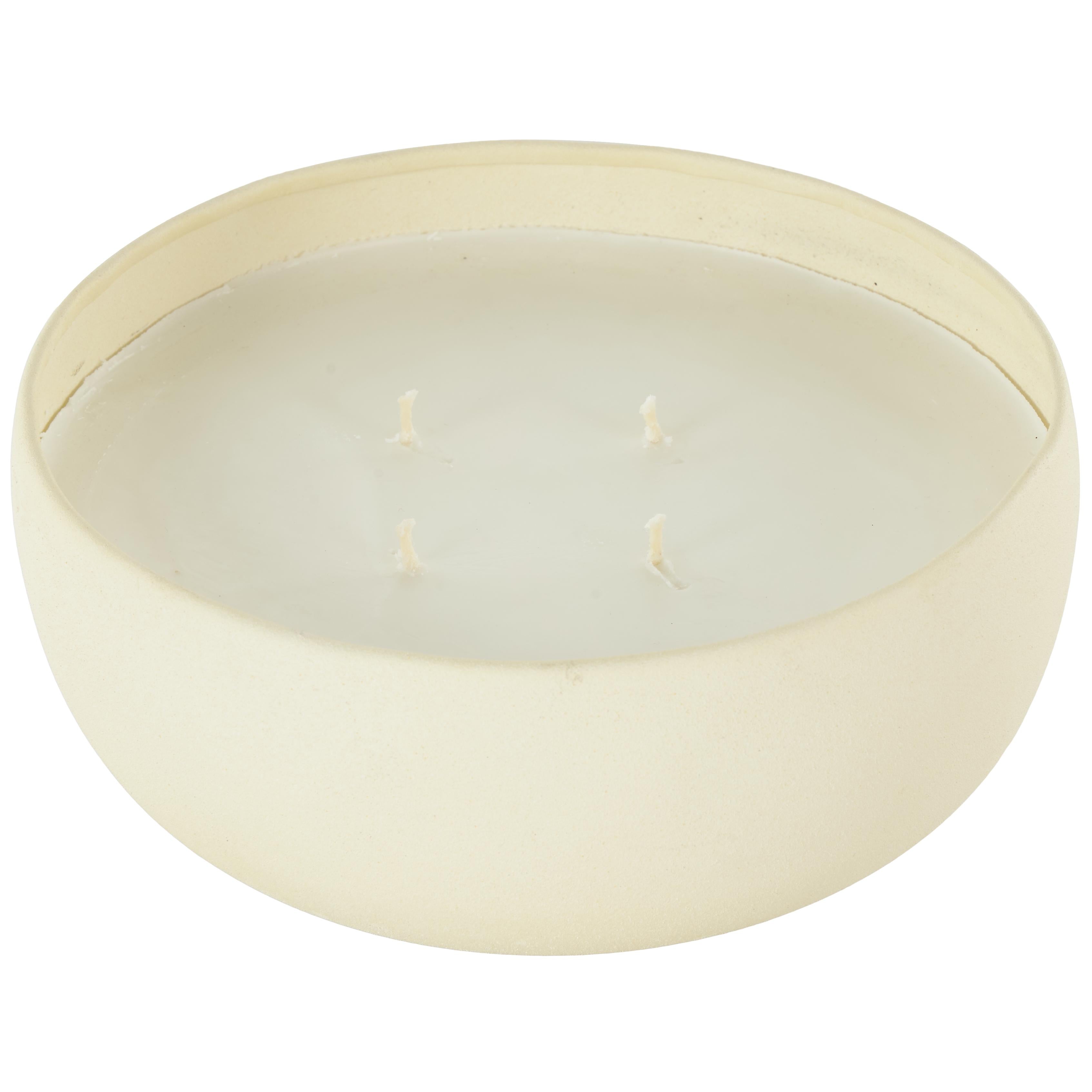 Metal Tangerine Splash Scented Textured 34oz 4 Wick Decorative Candle with White Wax