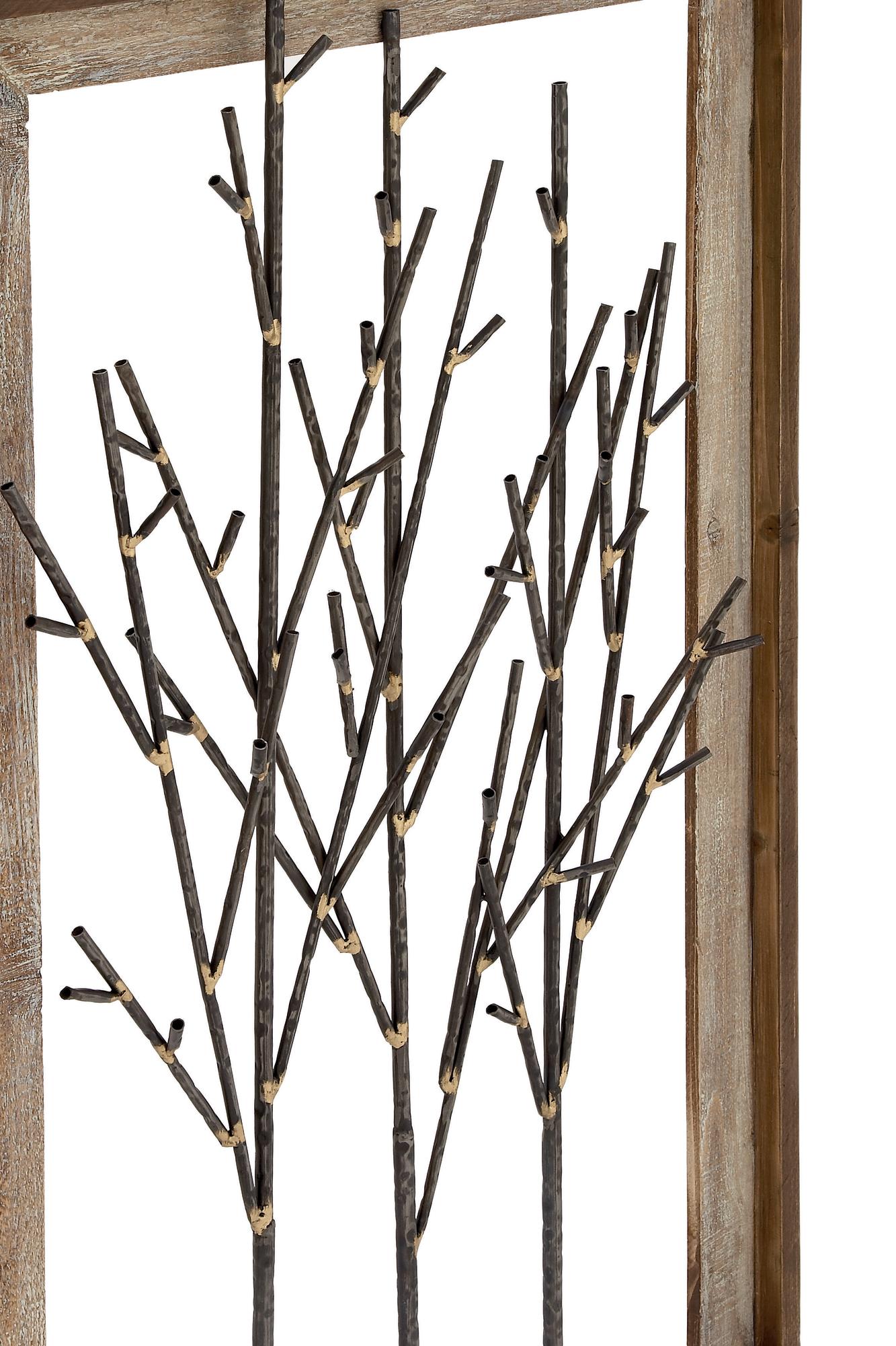 Tree Brown Metal Home Wall Decor