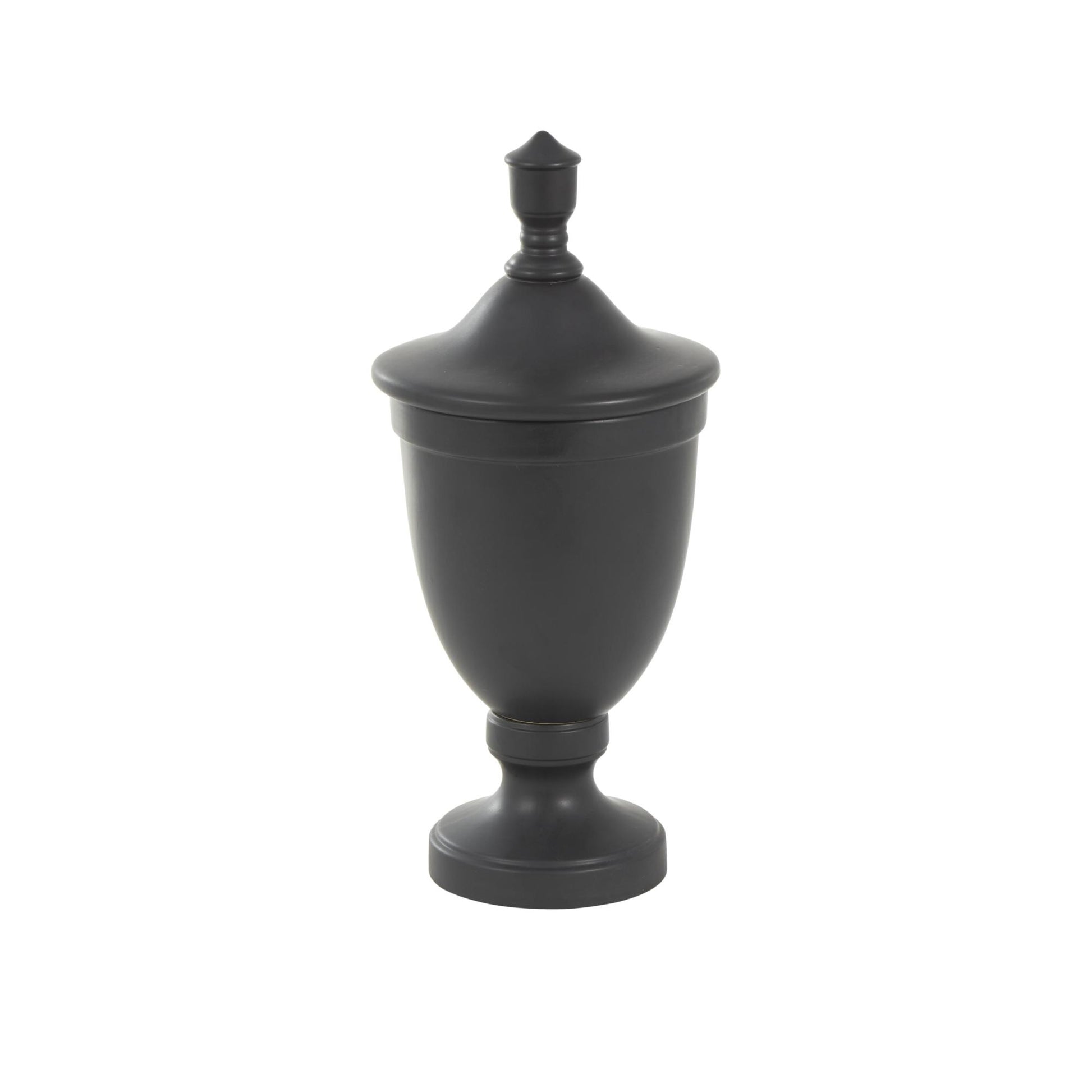 Ceramic Fluted Urn Shaped Living Room Decorative Jars with Lid