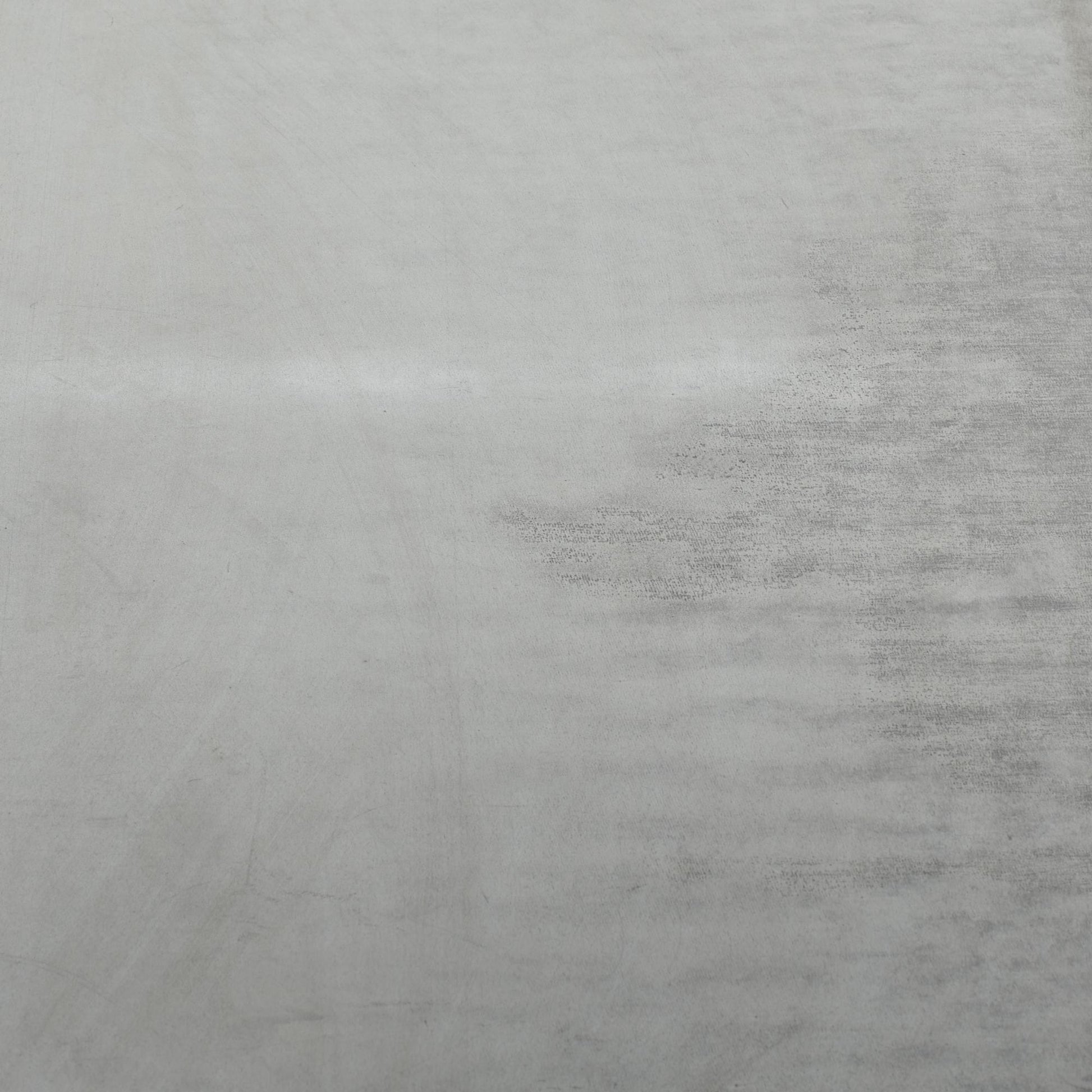 Scroll Gray Metal Oval Living Room Console Table with Distressed Accents