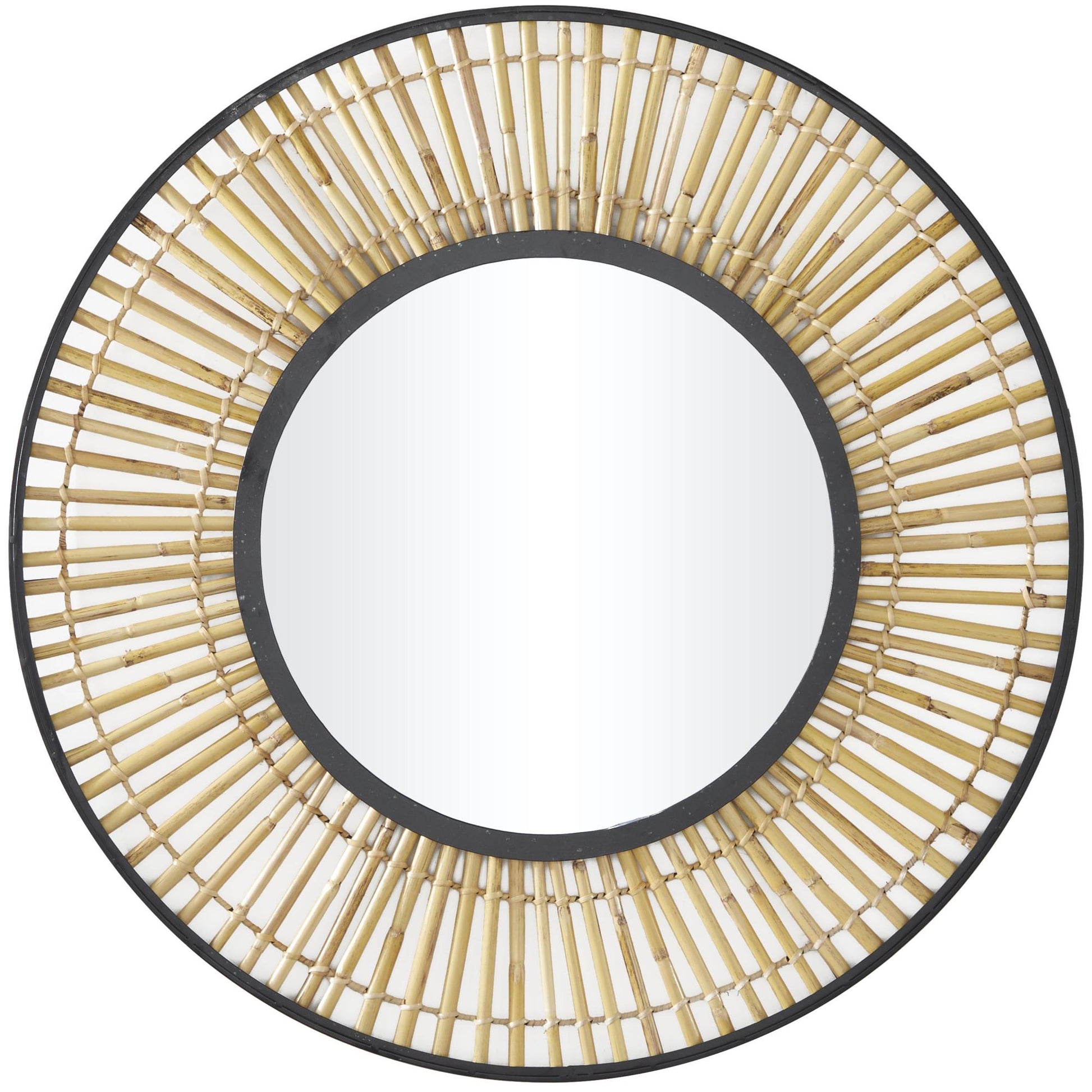 Tribal Brown Metal Handmade Woven Room Wall Mirror