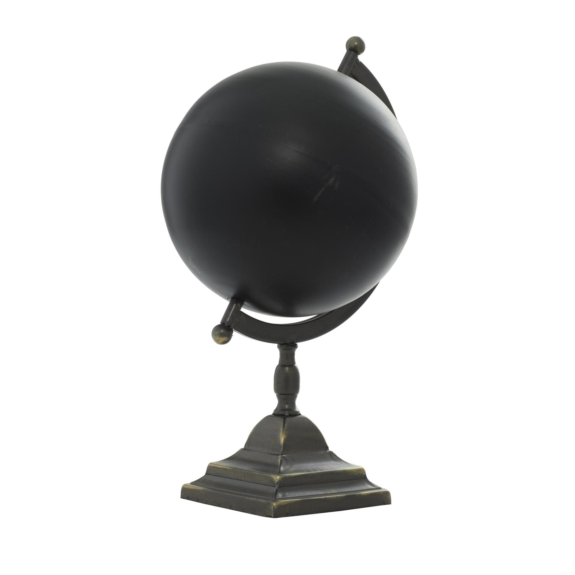 Black Metal Educational Globe