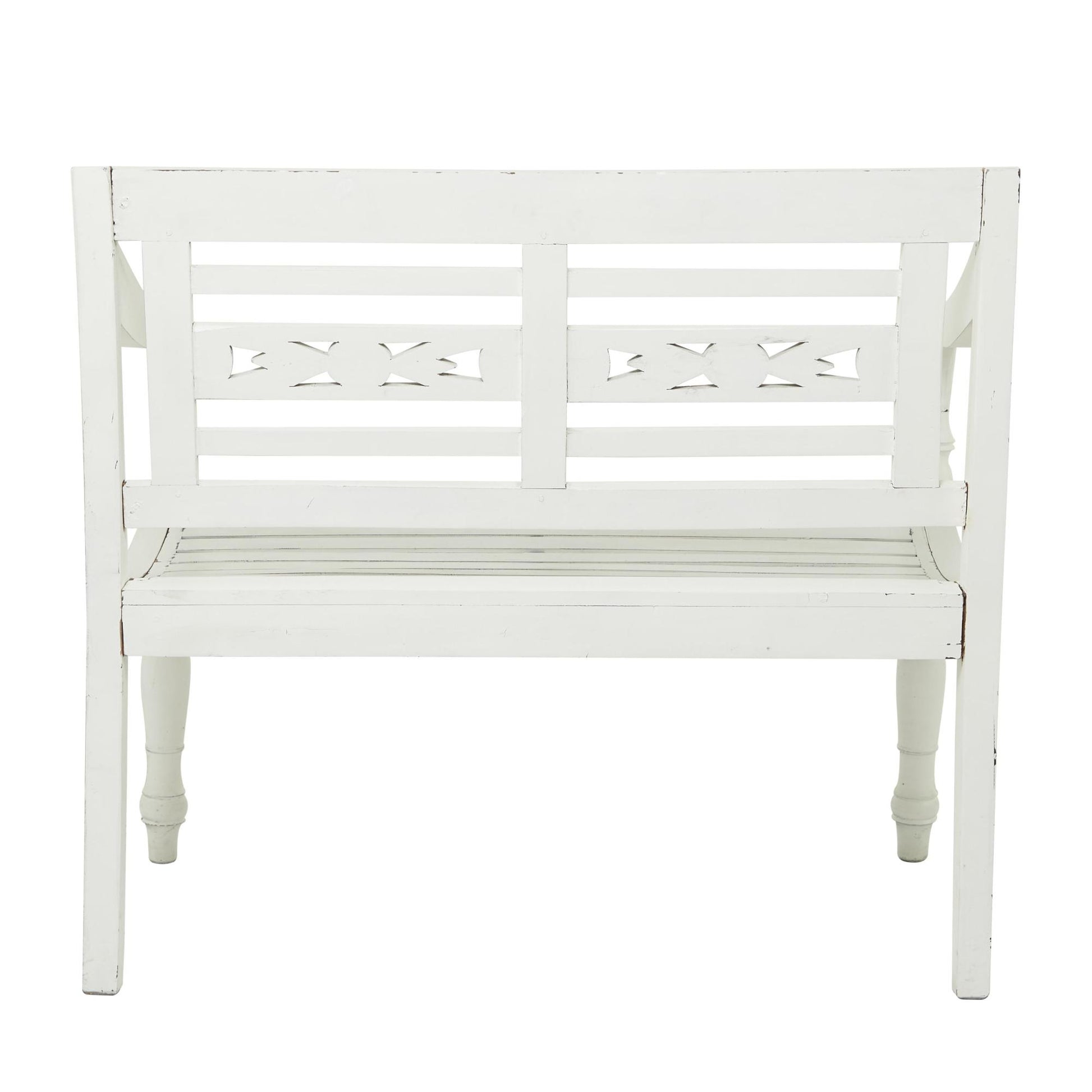 White Wood Home Bench