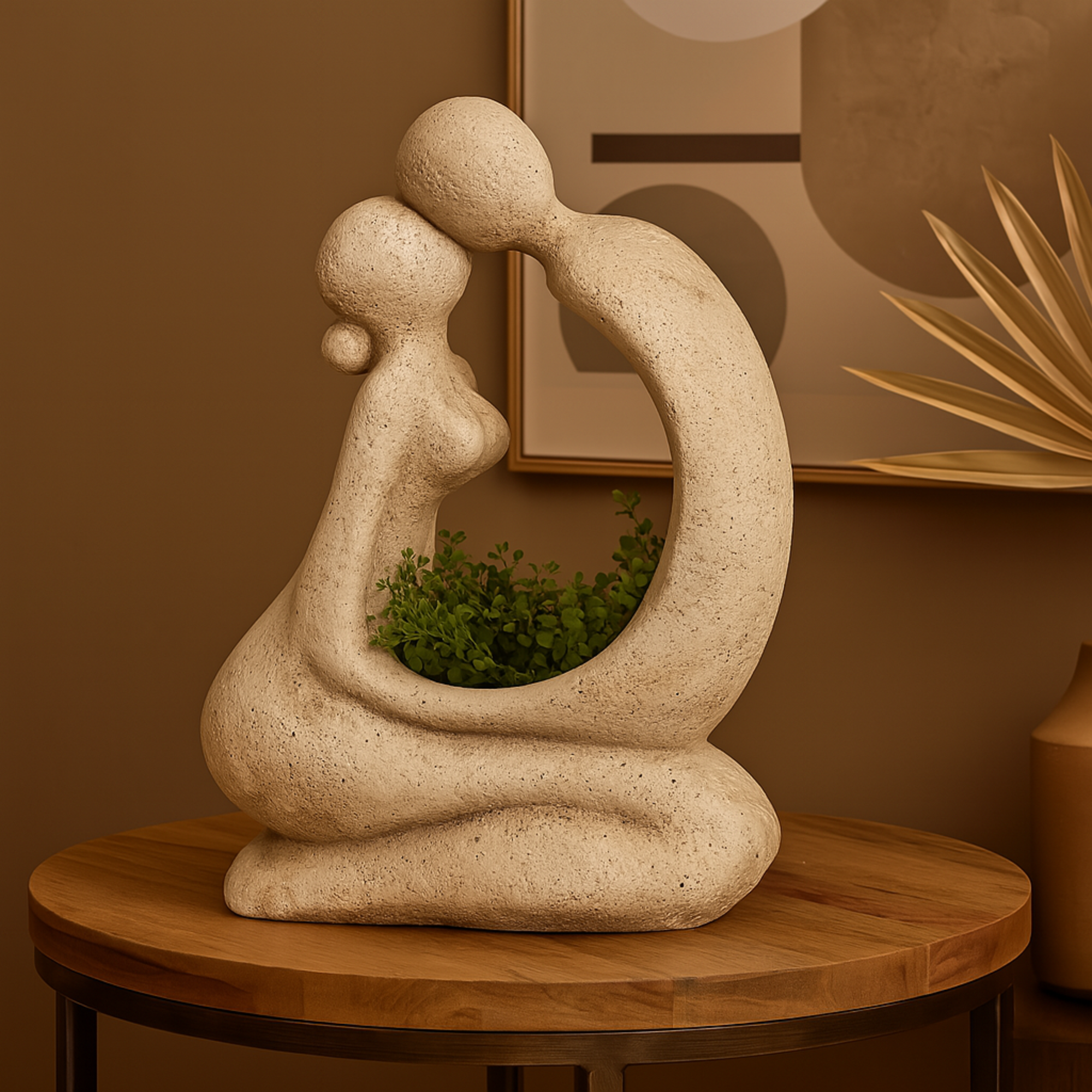 People Cream Magnesium Oxide Sitting Indoor Outdoor Planter