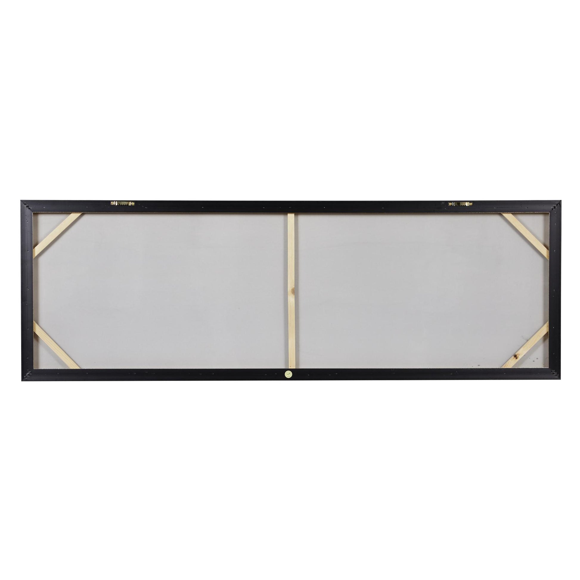 Geode Gold Canvas Foiled and Brushstrokes Living Room Framed Wall Art with Gold Frame