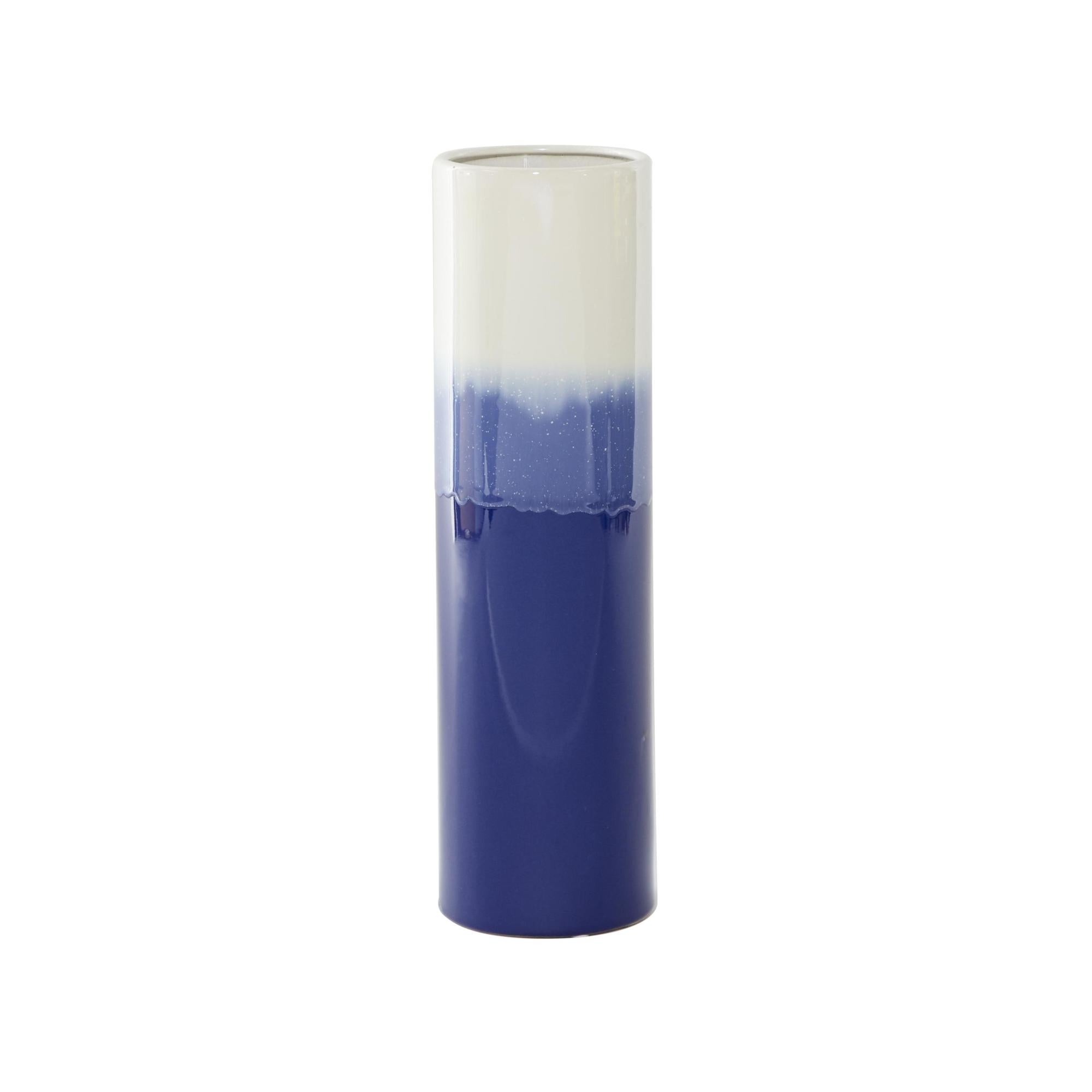 Blue Ceramic Ombre Decorative Vase
