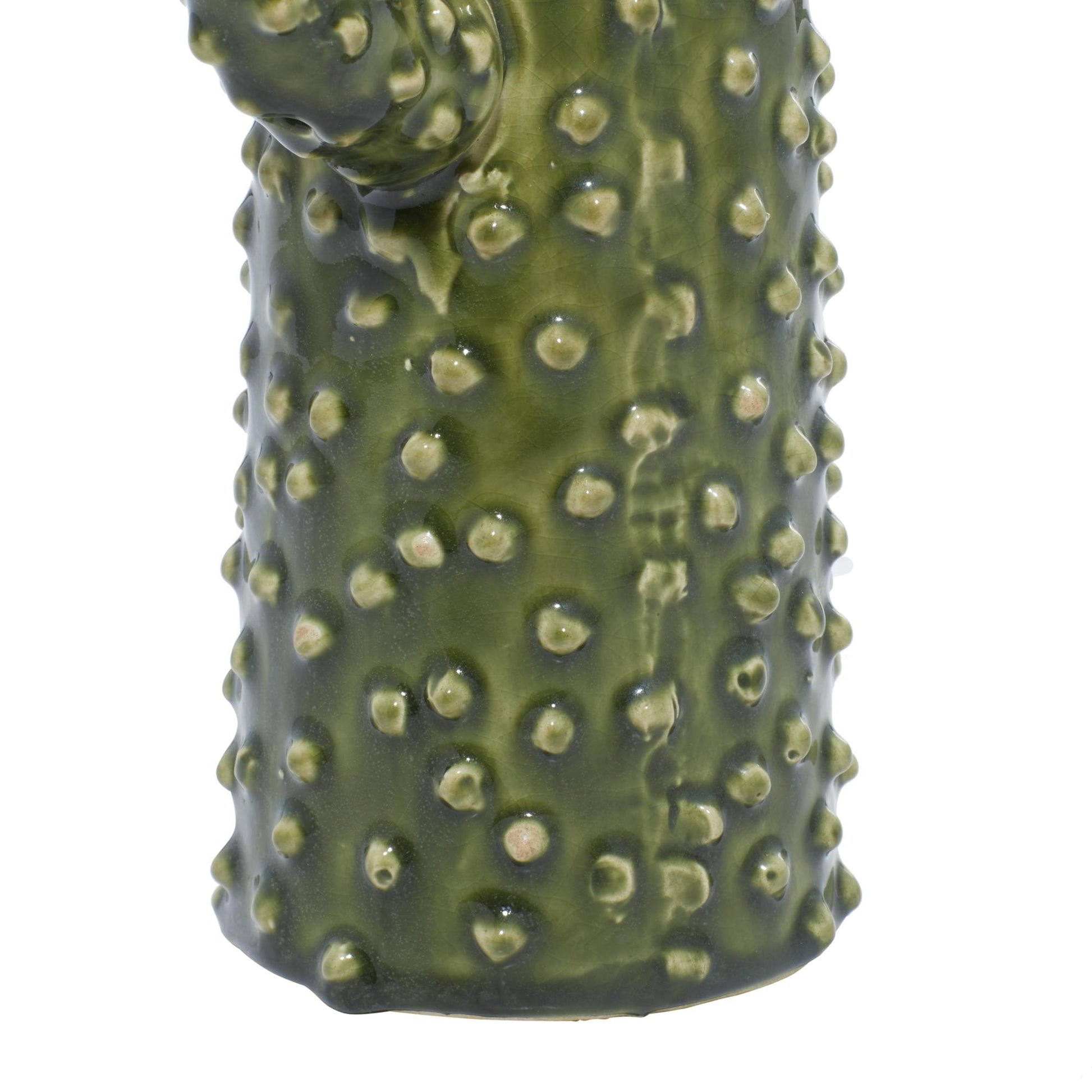 Cactus Green Ceramic Decorative Vase