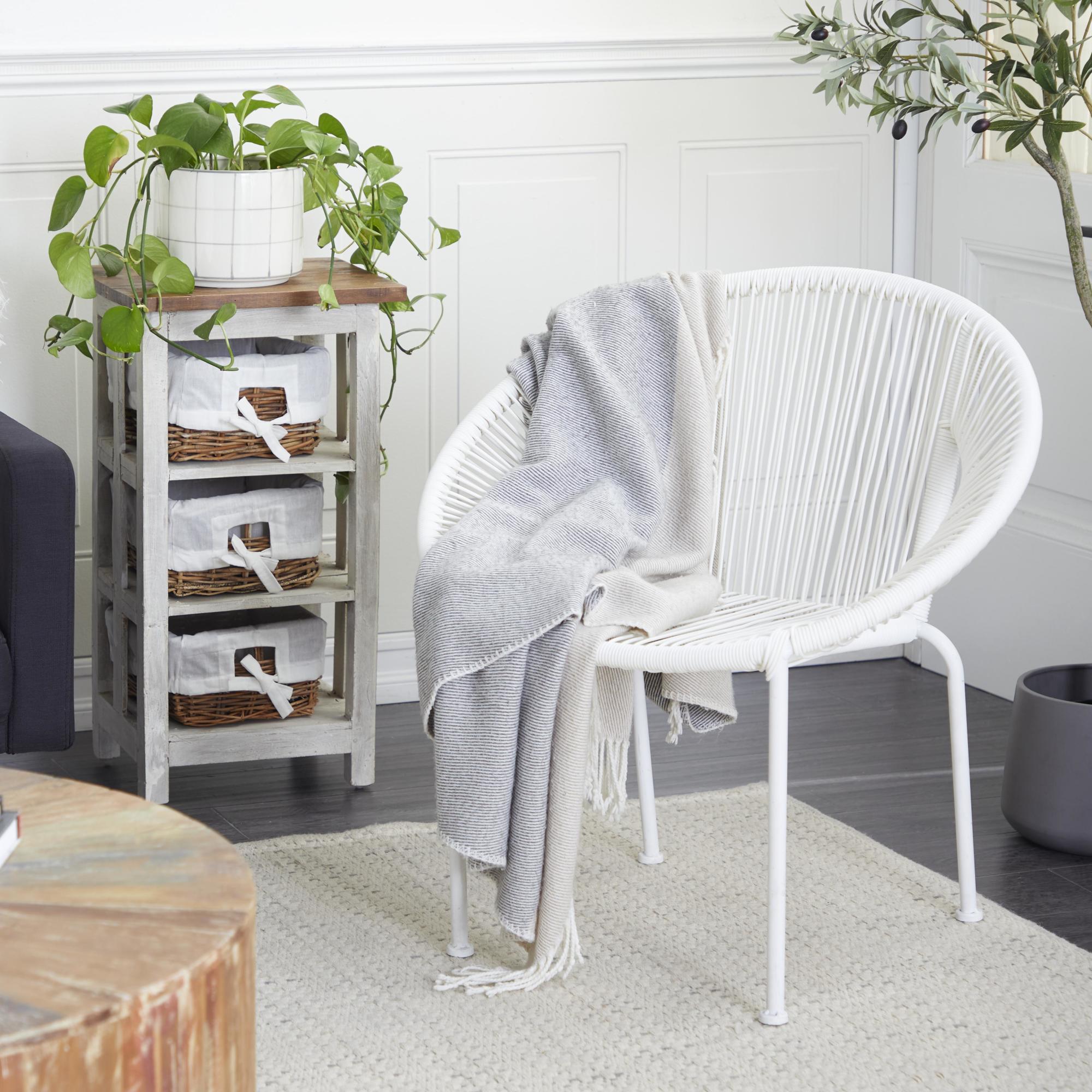 Plastic Rattan Woven Round Patio Outdoor Chair